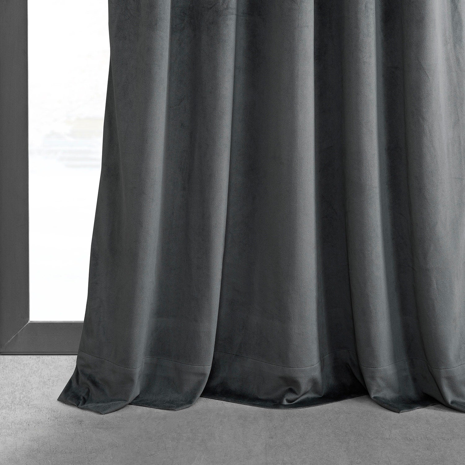 Exclusive Fabrics Signature Pleated Blackout Velvet Curtain (1 Panel)