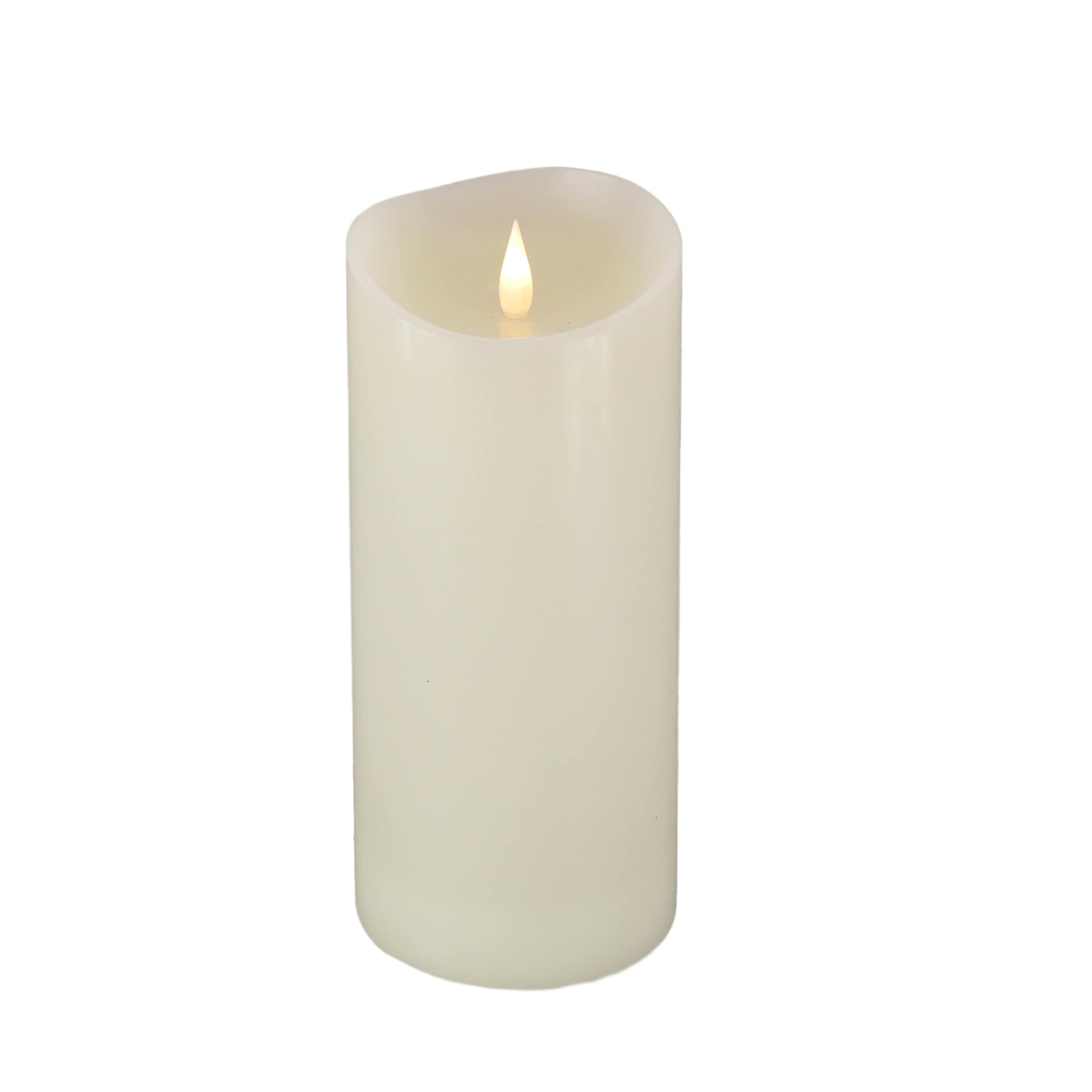 HGTV Home Collection Heritage 10 in Real Motion Real Motion Flameless Candle With Remote, Ivory, LED - 10 in