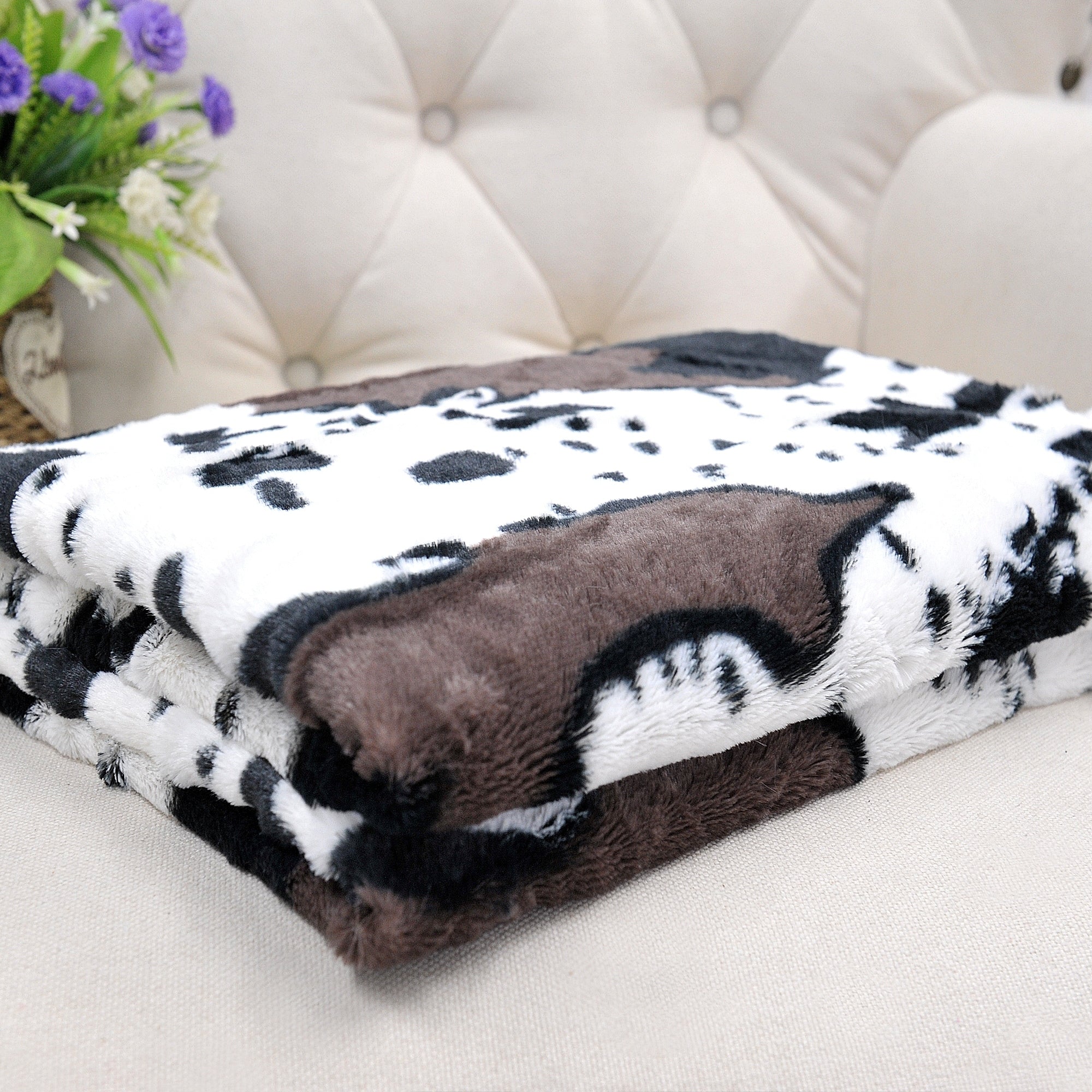 Double Sided Animal Throw