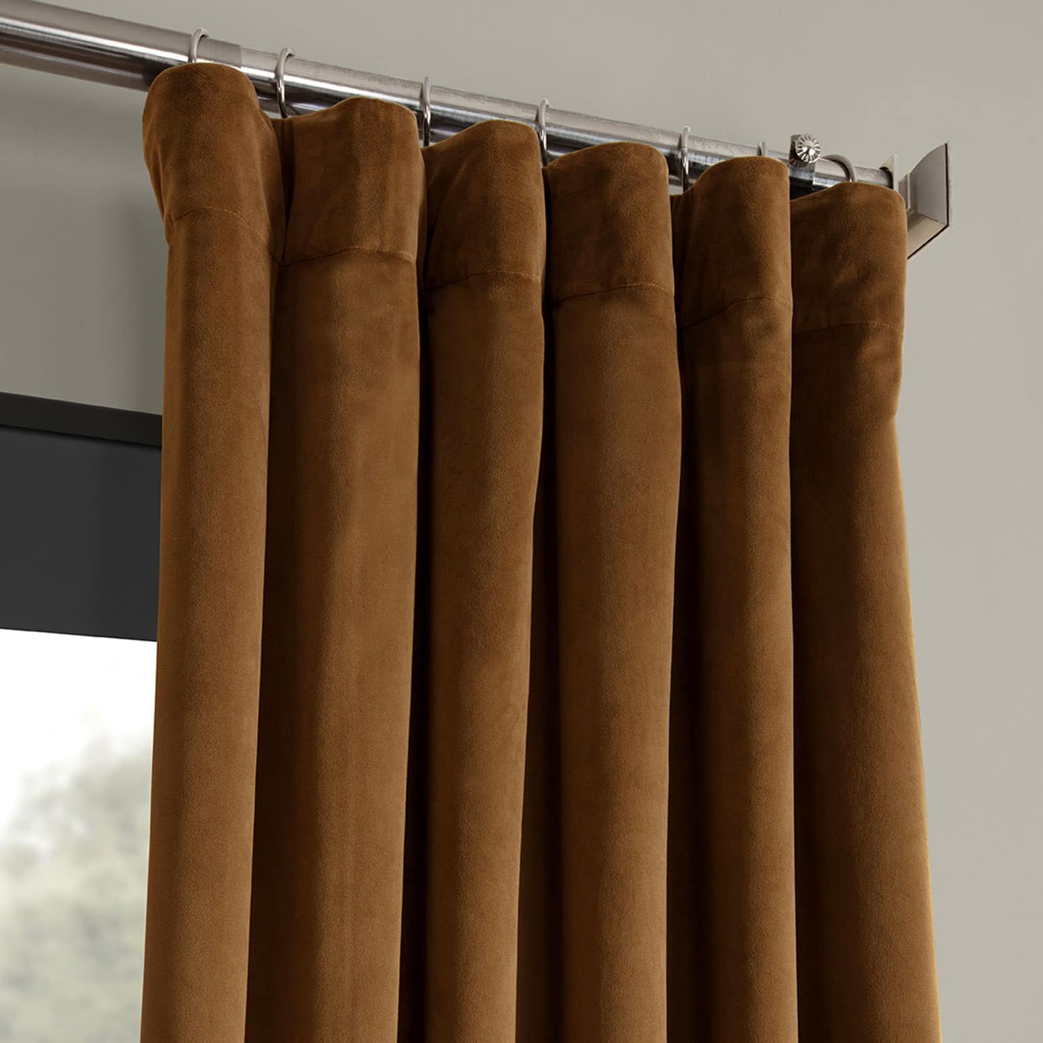 Exclusive Fabrics Signature Velvet Blackout Curtain 120 Inches Long (1 Panel)