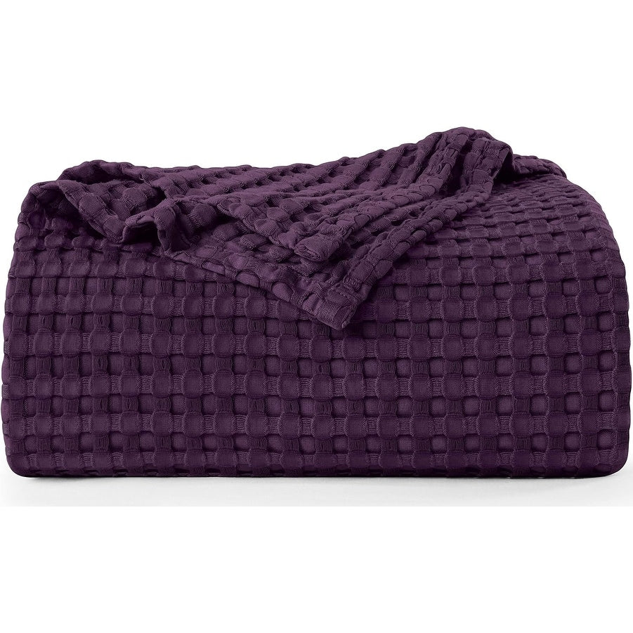 Cotton Waffle Blanket - Kingsize