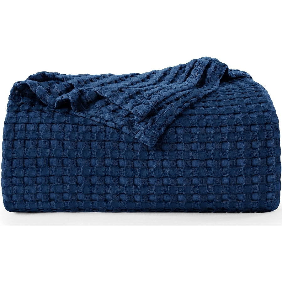 Cotton Waffle Blanket - Kingsize