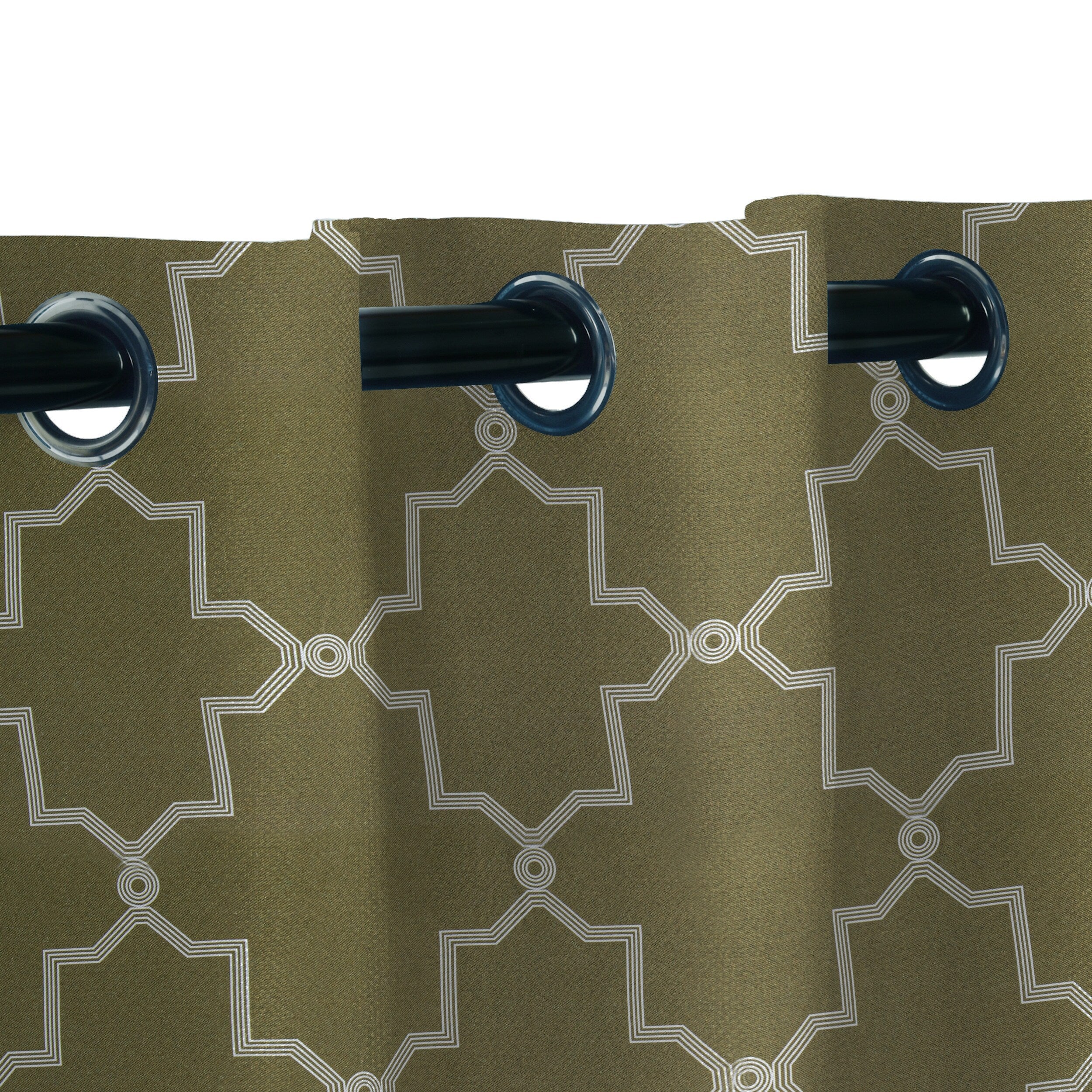 Imperial Trellis Washable Room Darkening Blackout Curtains, Set of 2 Panels