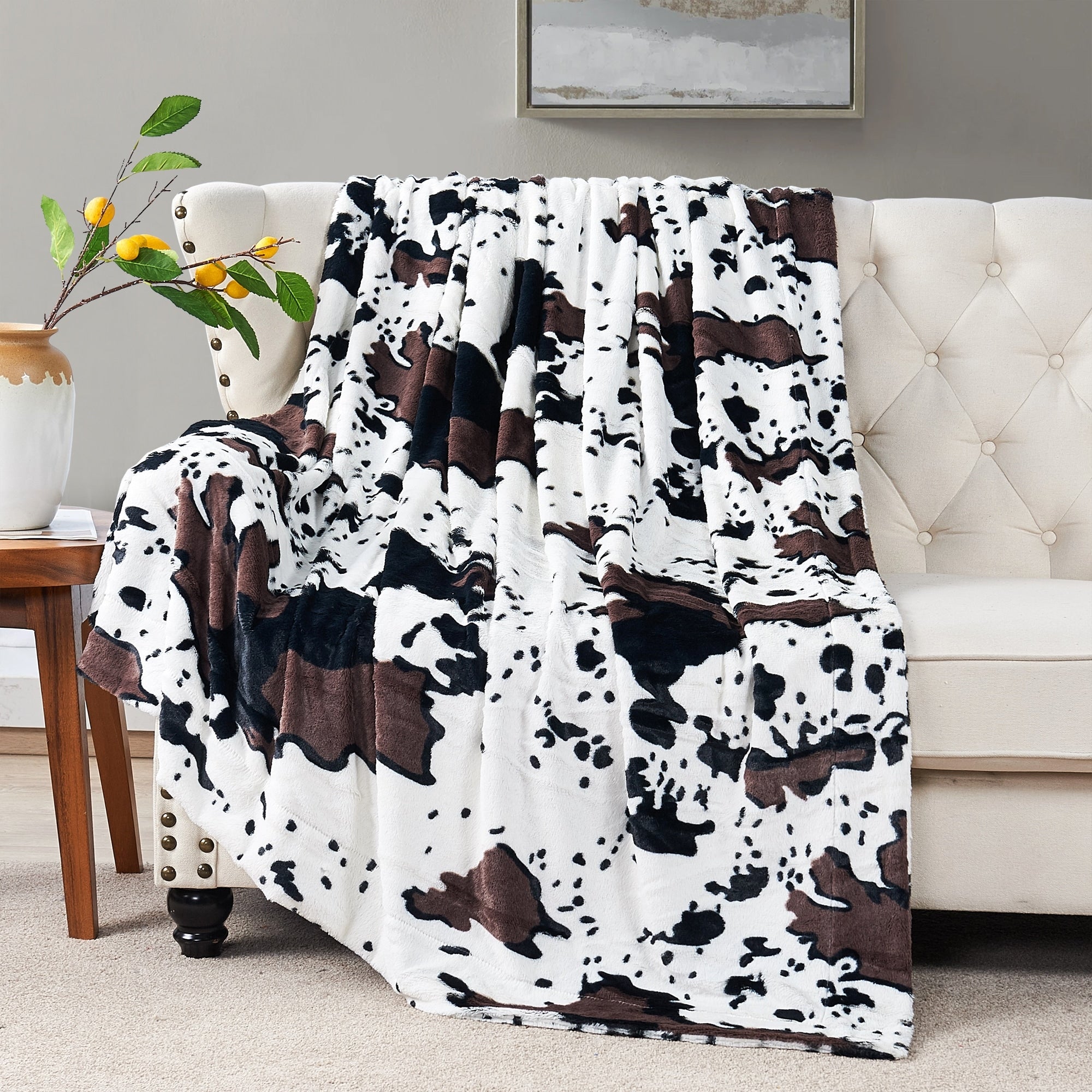 Double Sided Animal Throw