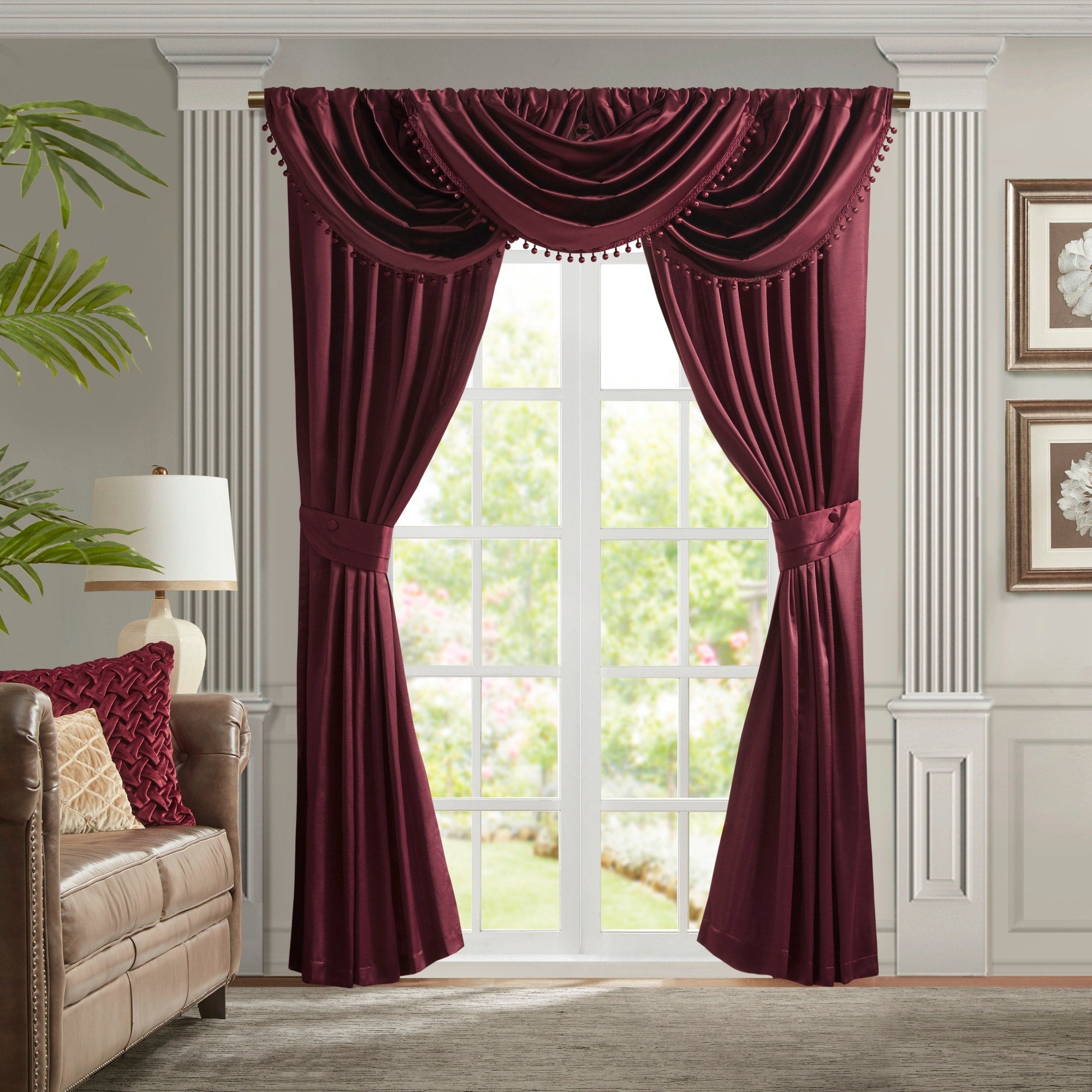 Croscill Classics Avignon Pleat Curtain Panel with Tieback (Single)