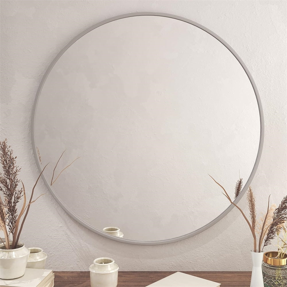 36 IN Metal Round mirror