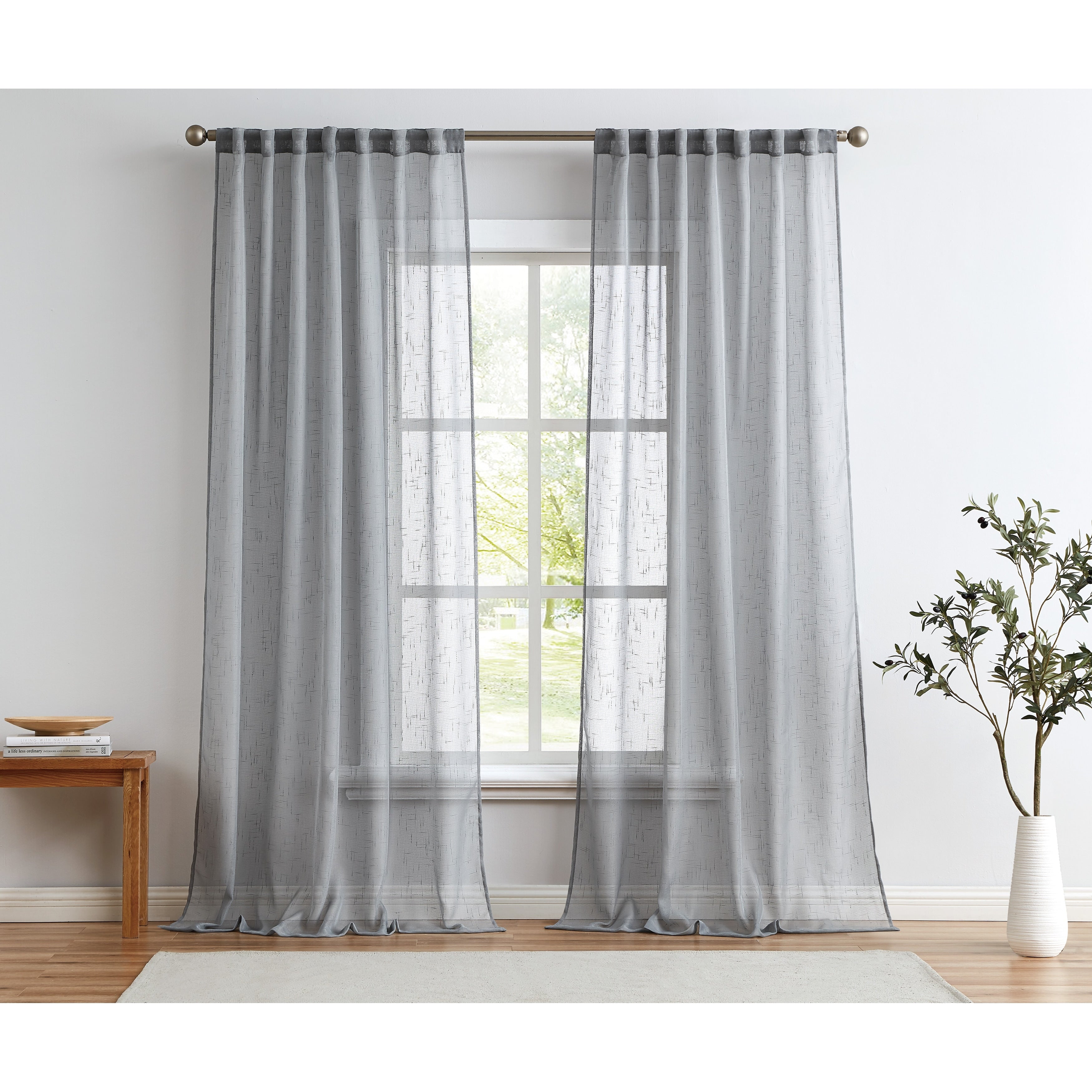 Cannon Sheer Window Curtain Panel Pair