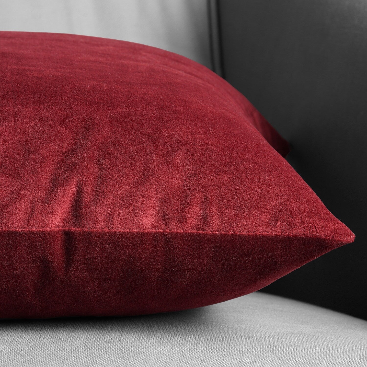 Exclusive Fabrics Signature Velvet Cushion Cover (Set of 2)