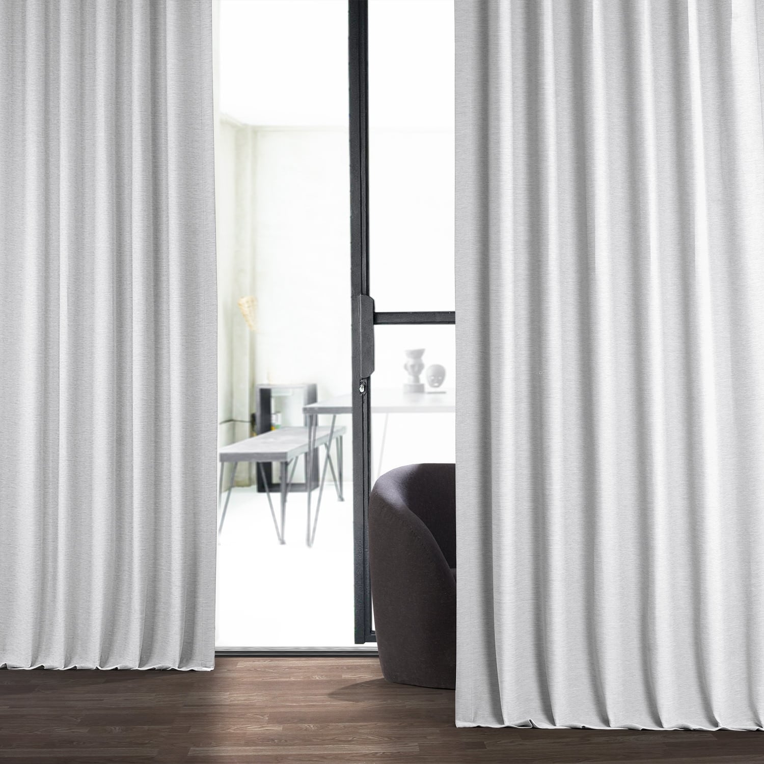 Exclusive Fabrics Off White Bellino Room Darkening Curtain (1 Panel)