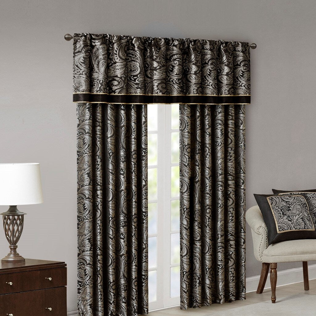 Jacquard Curtain Panel Pair