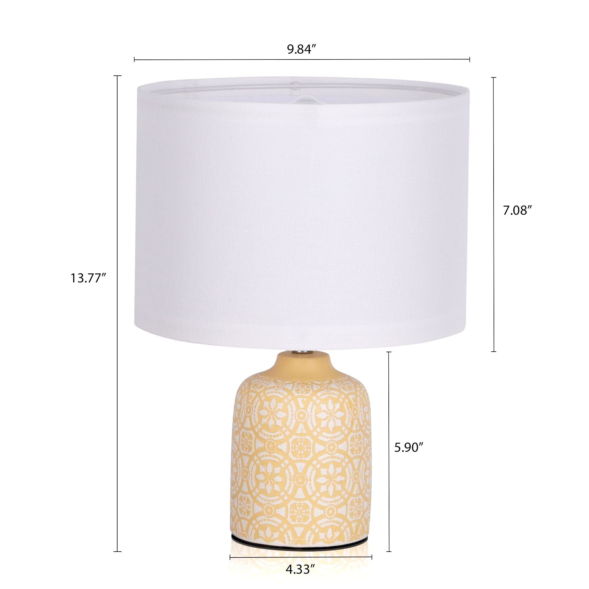 Romision Table Lamp with Fabric Shade