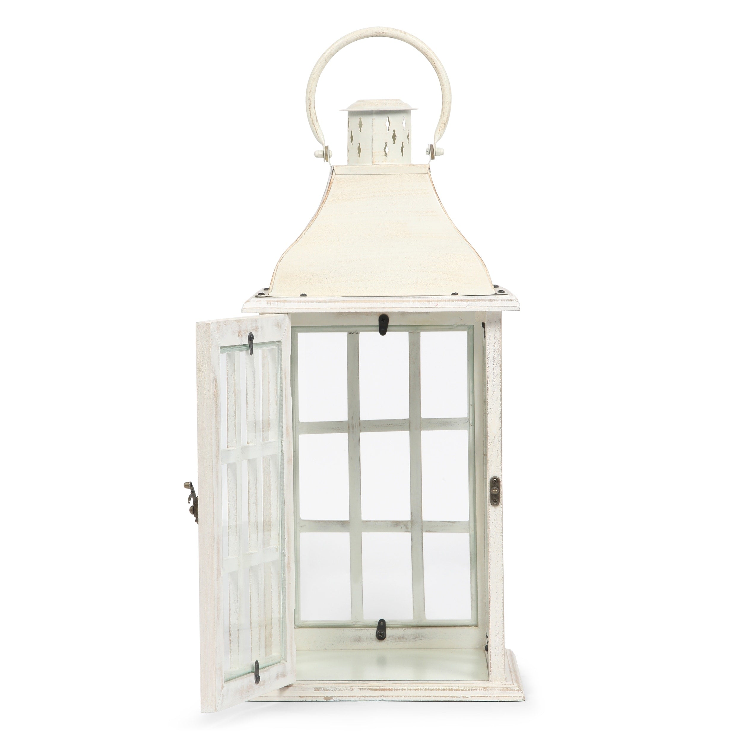 Hooven Indoor Mango Wood Handcrafted Decorative Lantern by Christopher Knight Home