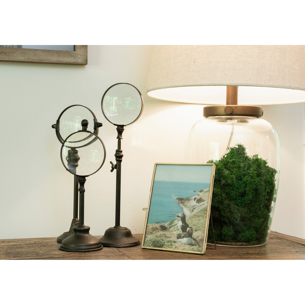 Glass Fillable Table Lamp with Shade