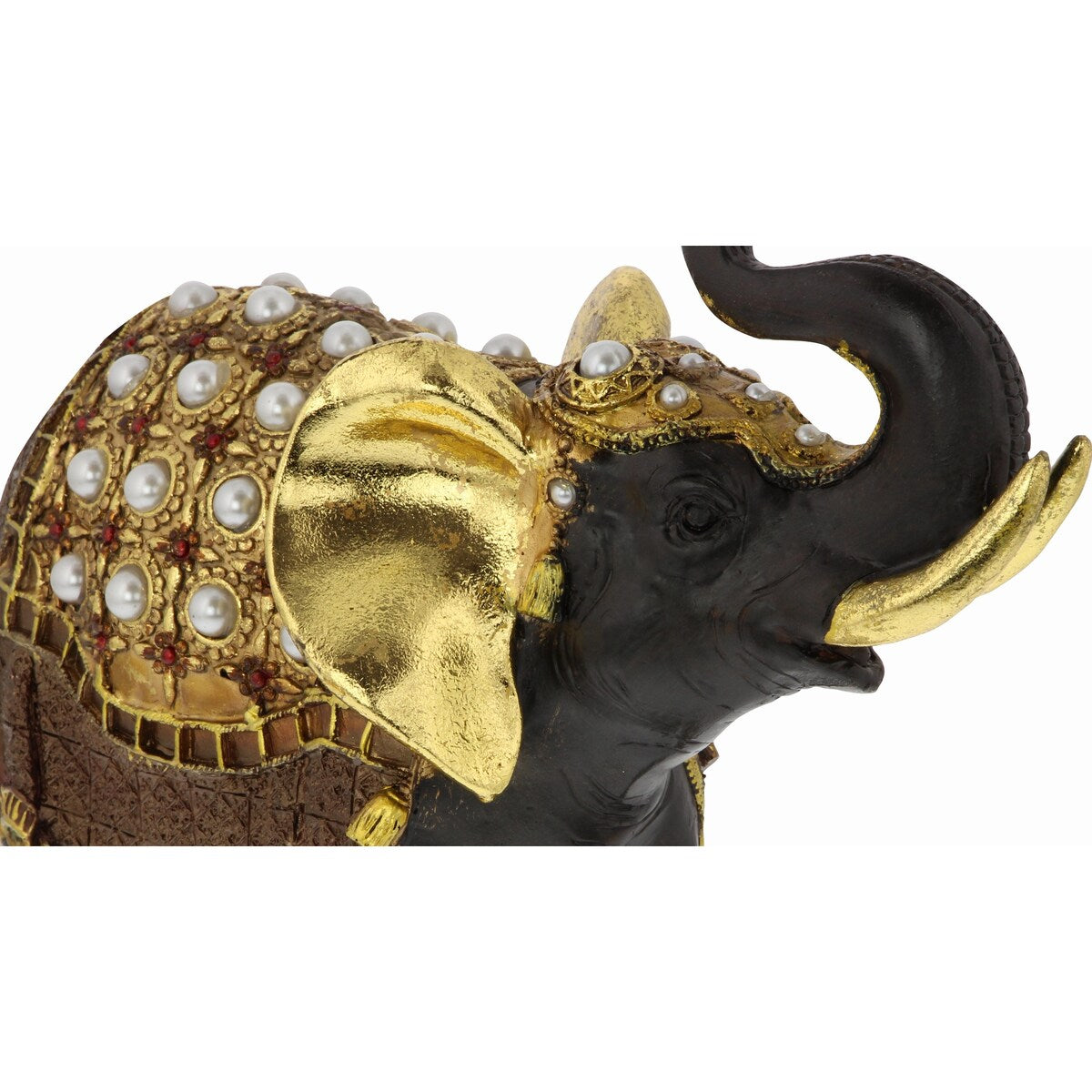 Polystone Elephant Handmade Decorative Sculpture - Brown - Roche River Decor