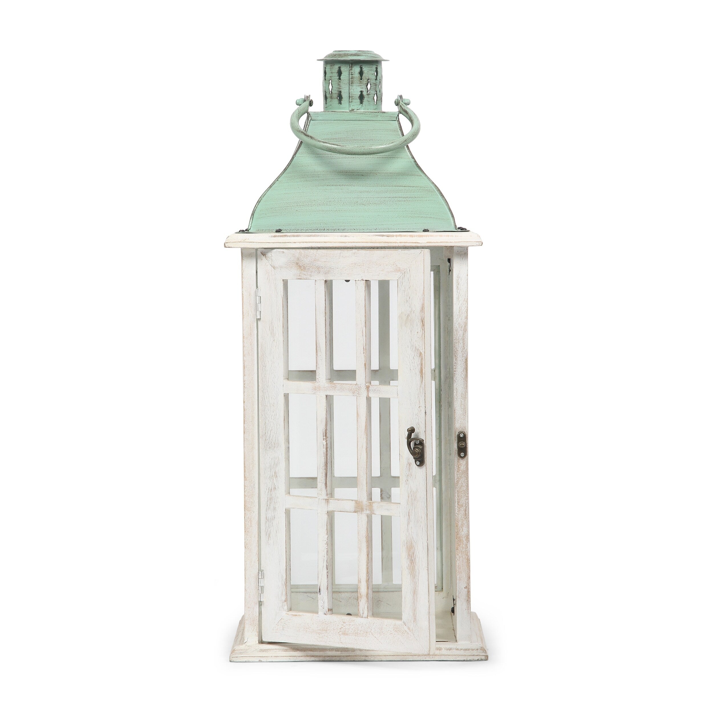 Hooven Indoor Mango Wood Handcrafted Decorative Lantern by Christopher Knight Home