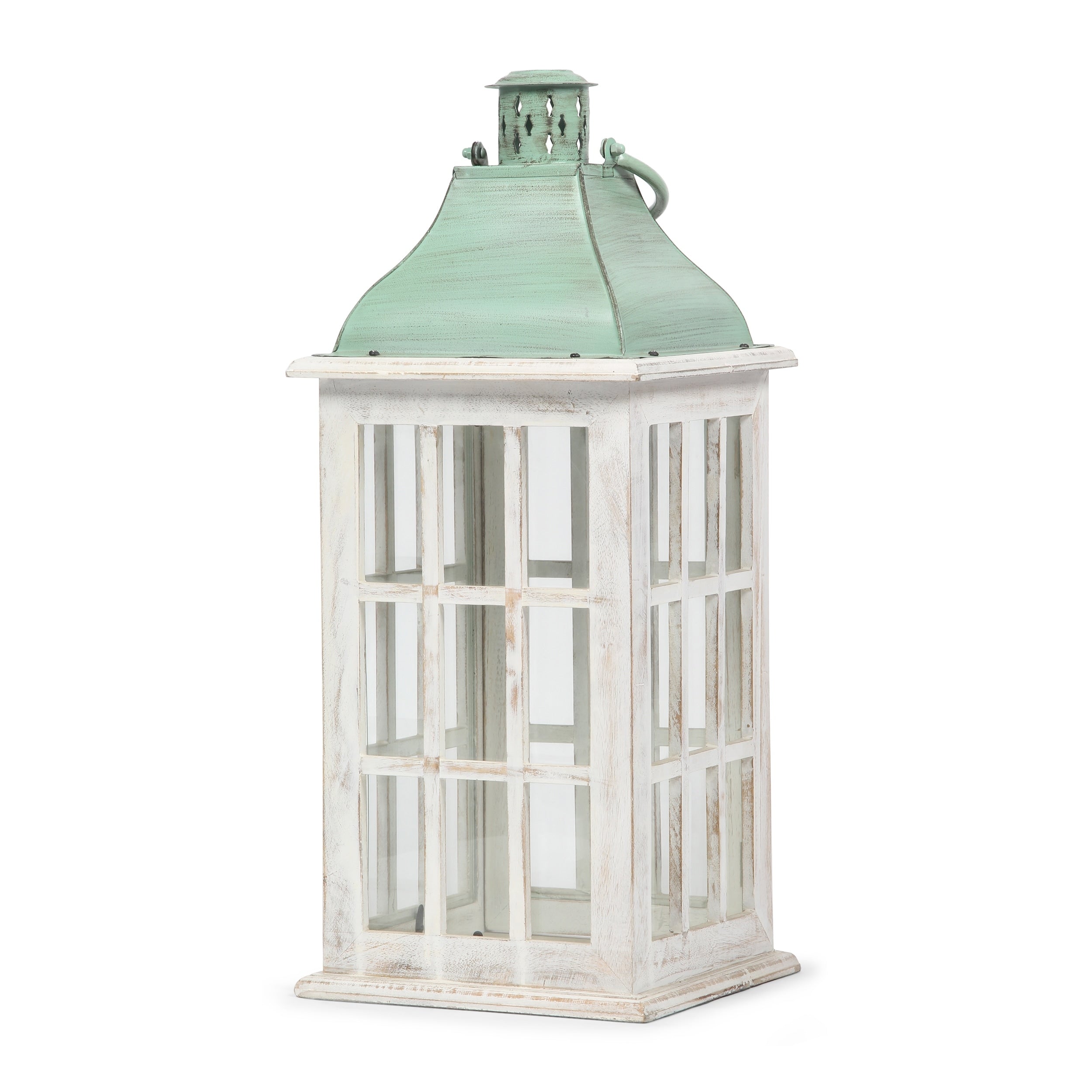 Hooven Indoor Mango Wood Handcrafted Decorative Lantern by Christopher Knight Home