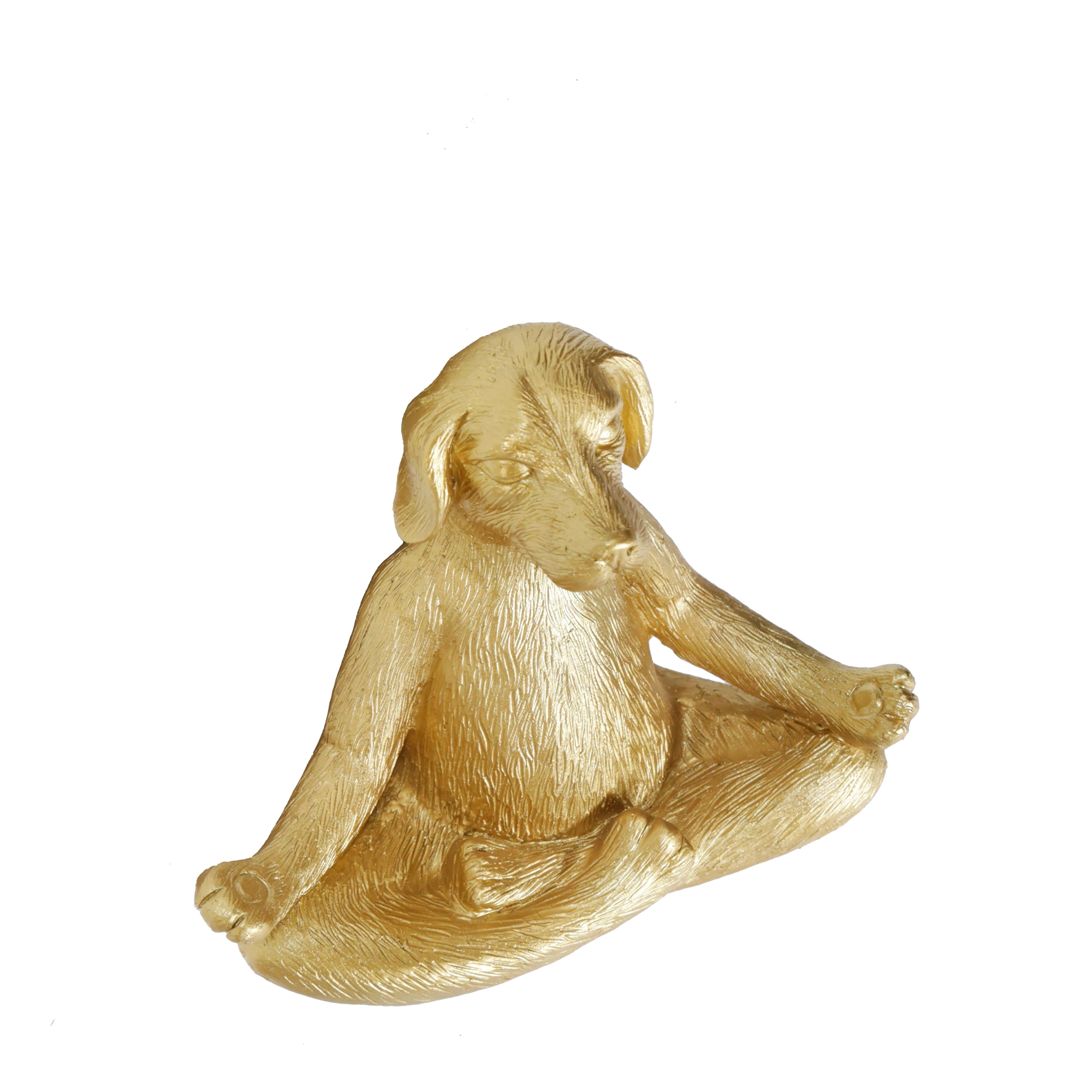 Sagebrook Home Modern Novelty Meditative Dog Sculpture