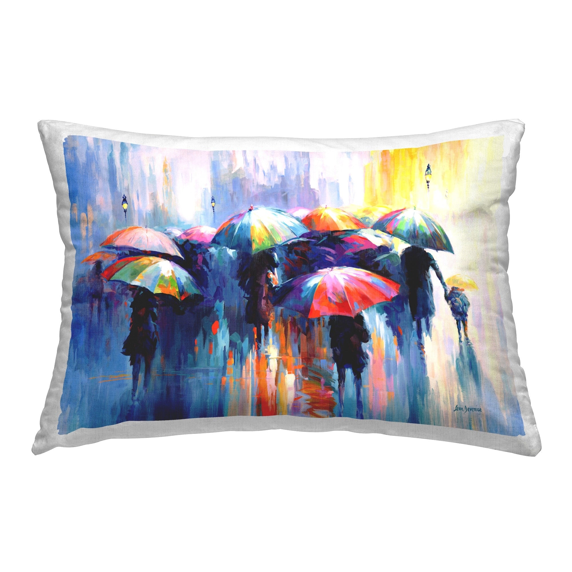 Stupell Memories Beneath Rain Decorative Printed Throw Pillow Design by Leon Devenice