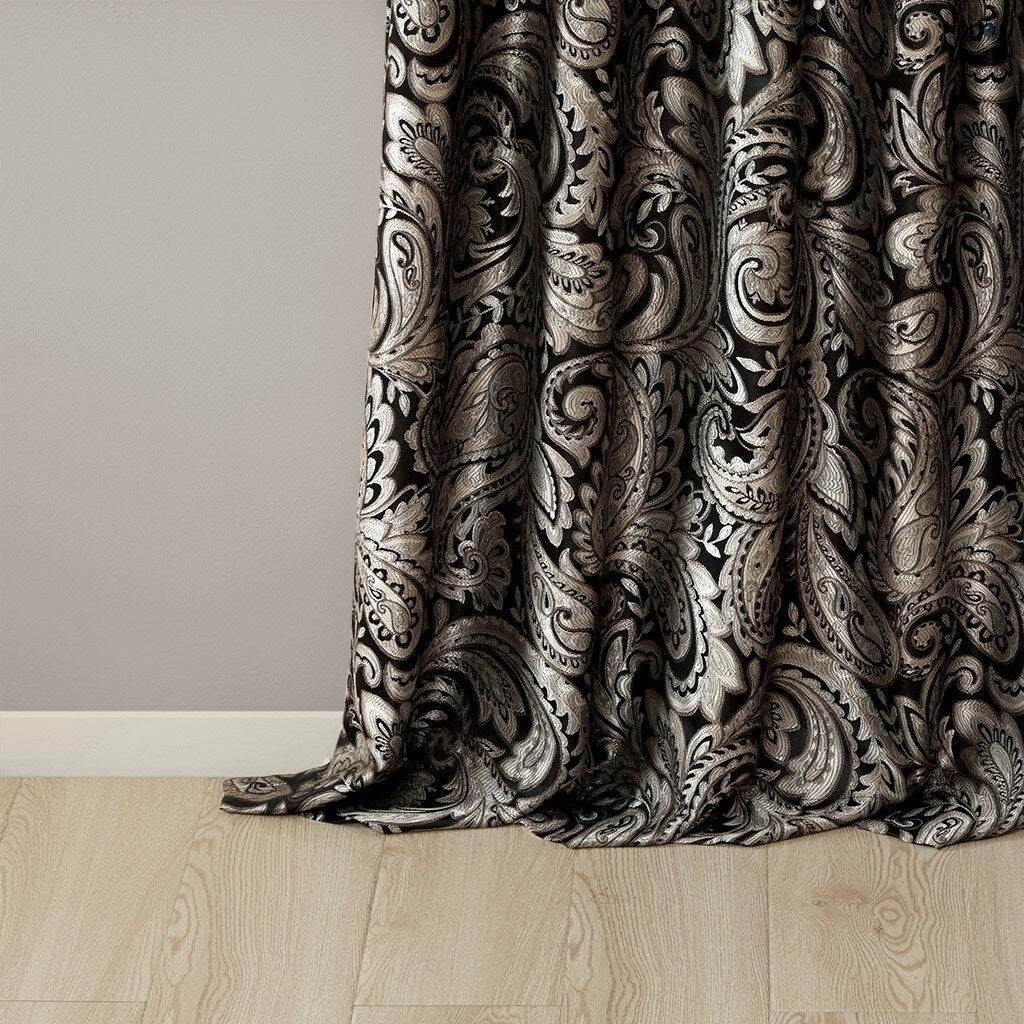 Jacquard Curtain Panel Pair