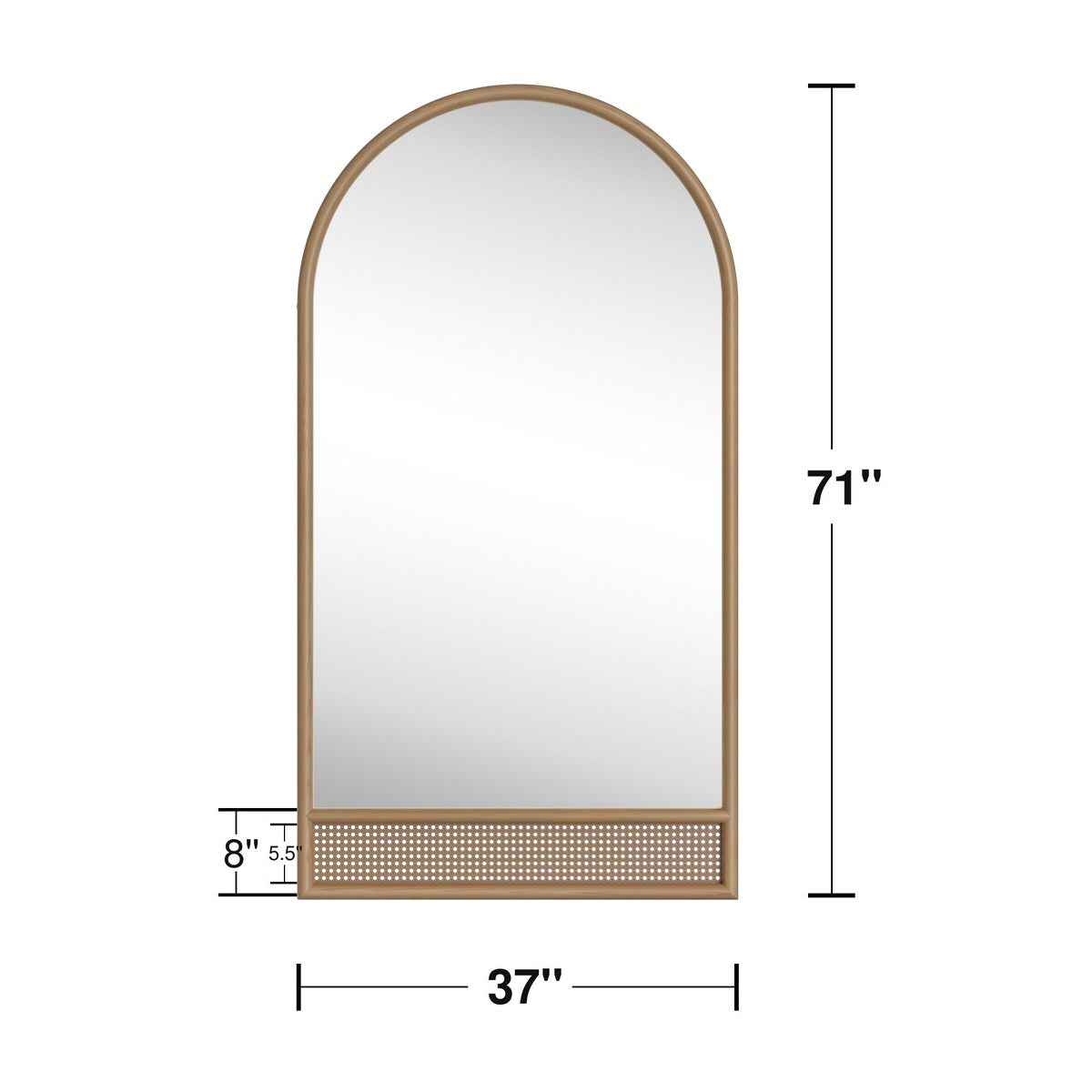 Elegant Arch Frame Full-Length Mirror vanity mirror