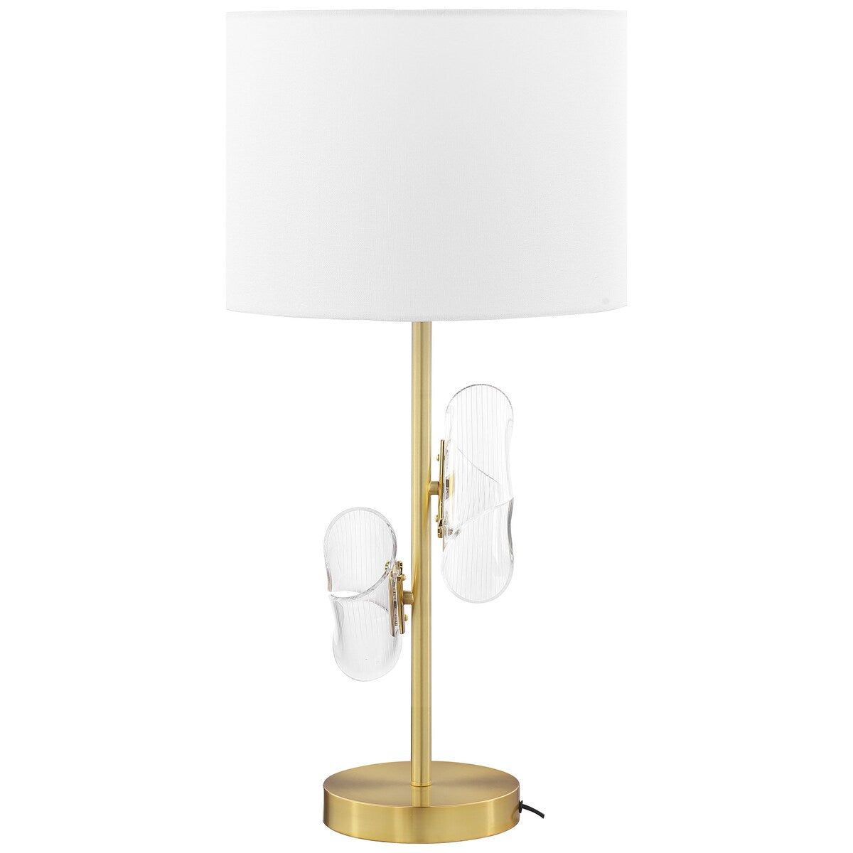 Kingsley 30-Inch Drum Shade Table Lamp Gold (Set Of 2)