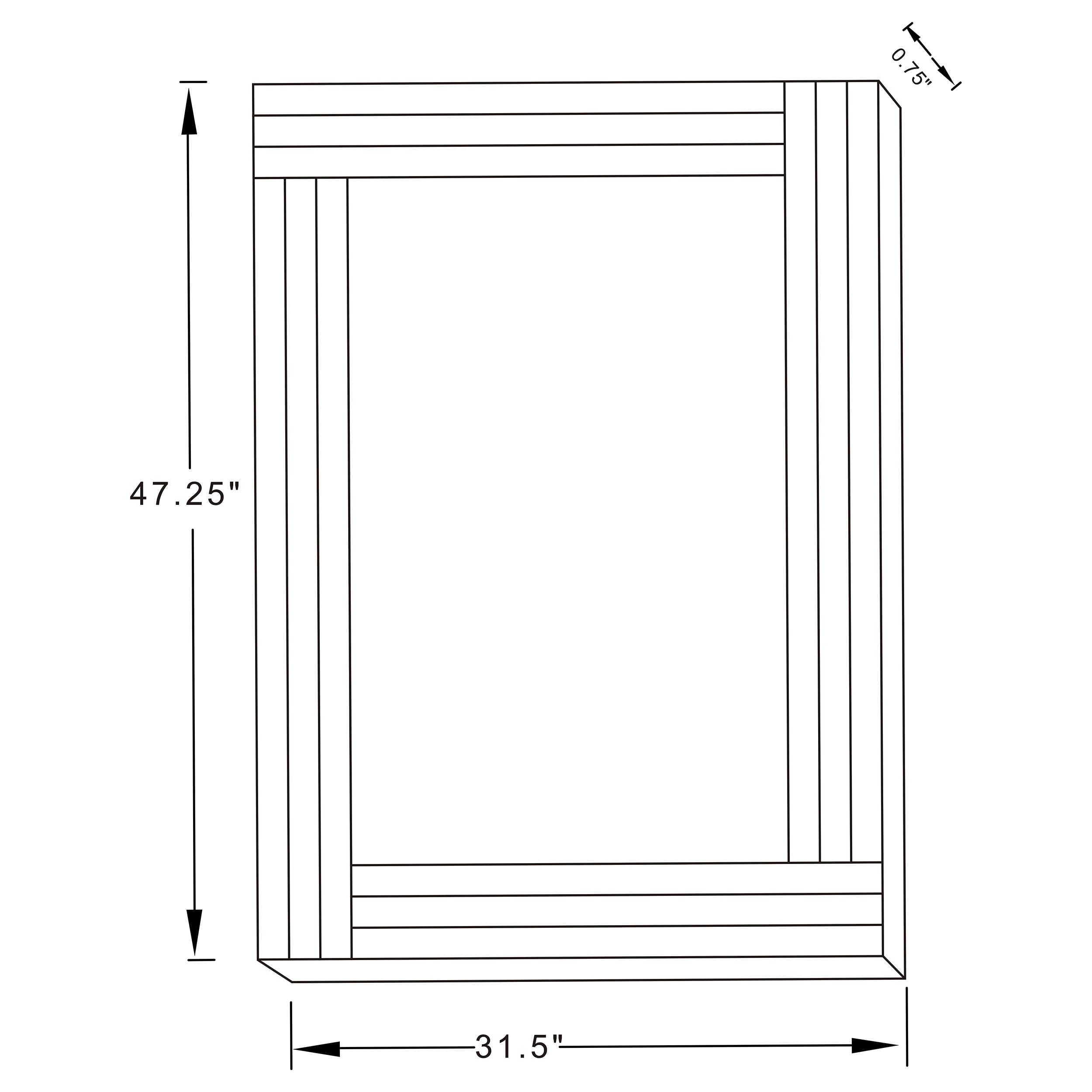 Coaster Furniture Remi Rectangular Wall Mirror