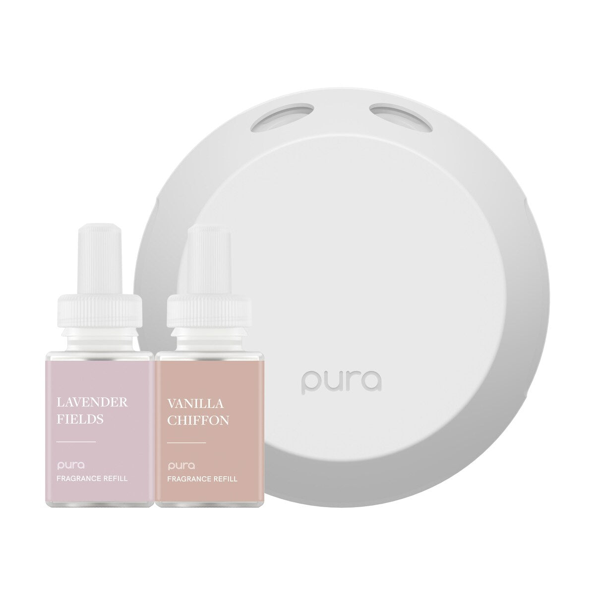 Pura 4 Smart Fragrance Diffuser Starter Set - Lavender Fields and Vanilla Chiffon