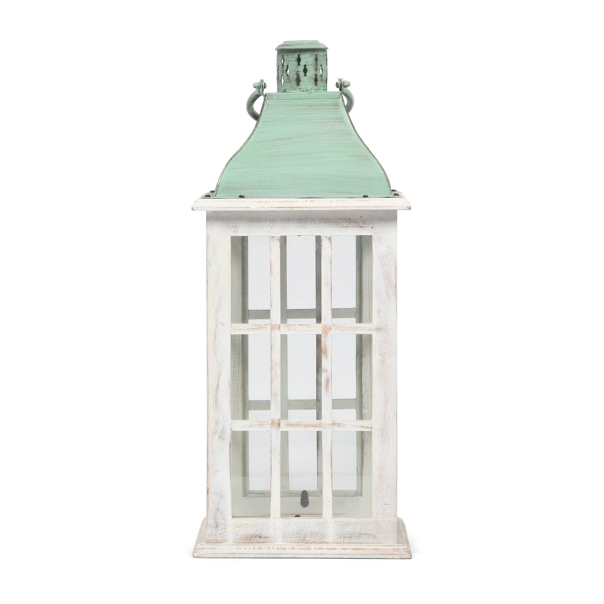 Hooven Indoor Mango Wood Handcrafted Decorative Lantern by Christopher Knight Home