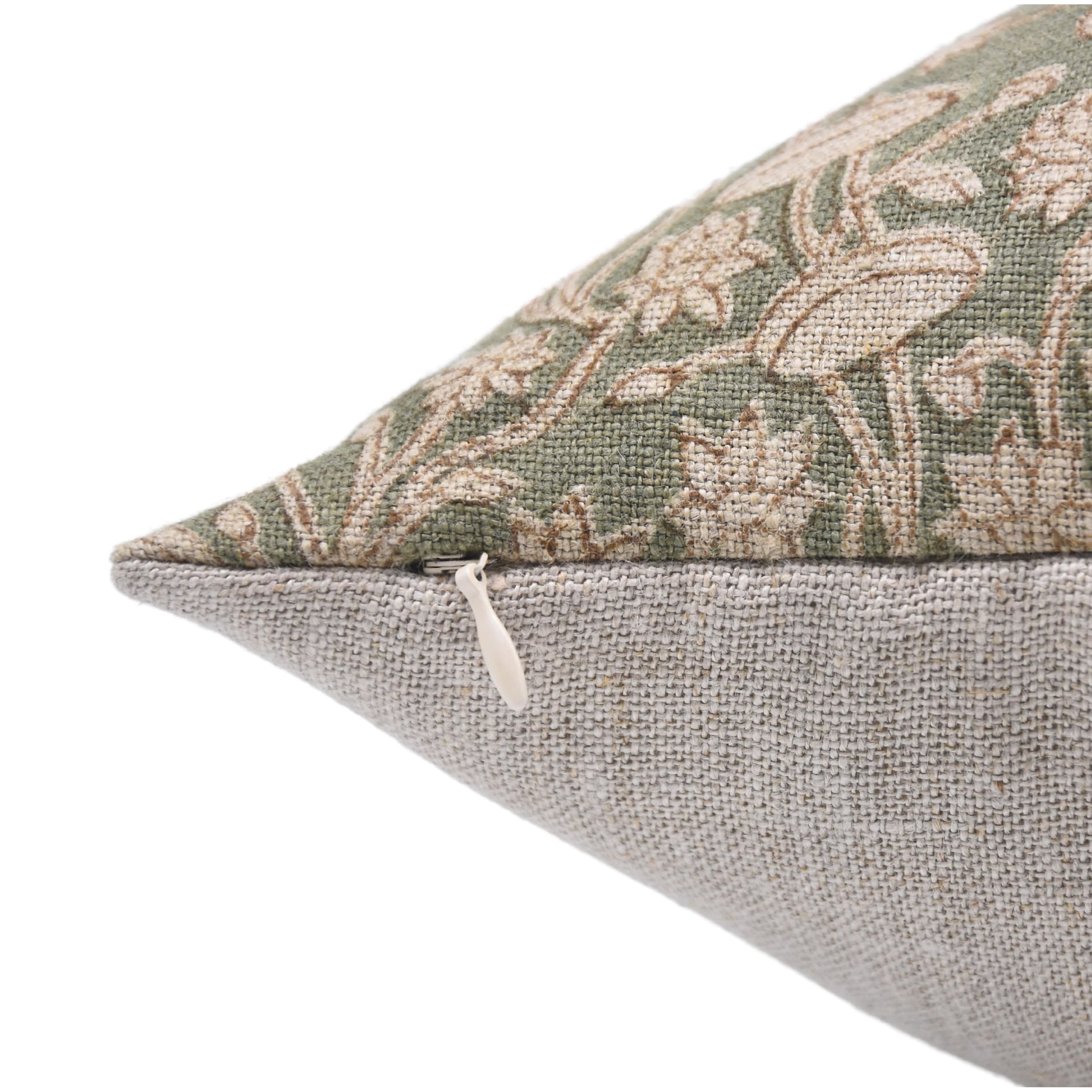 Linen Bohemian Block print pillow Cover - Pishta