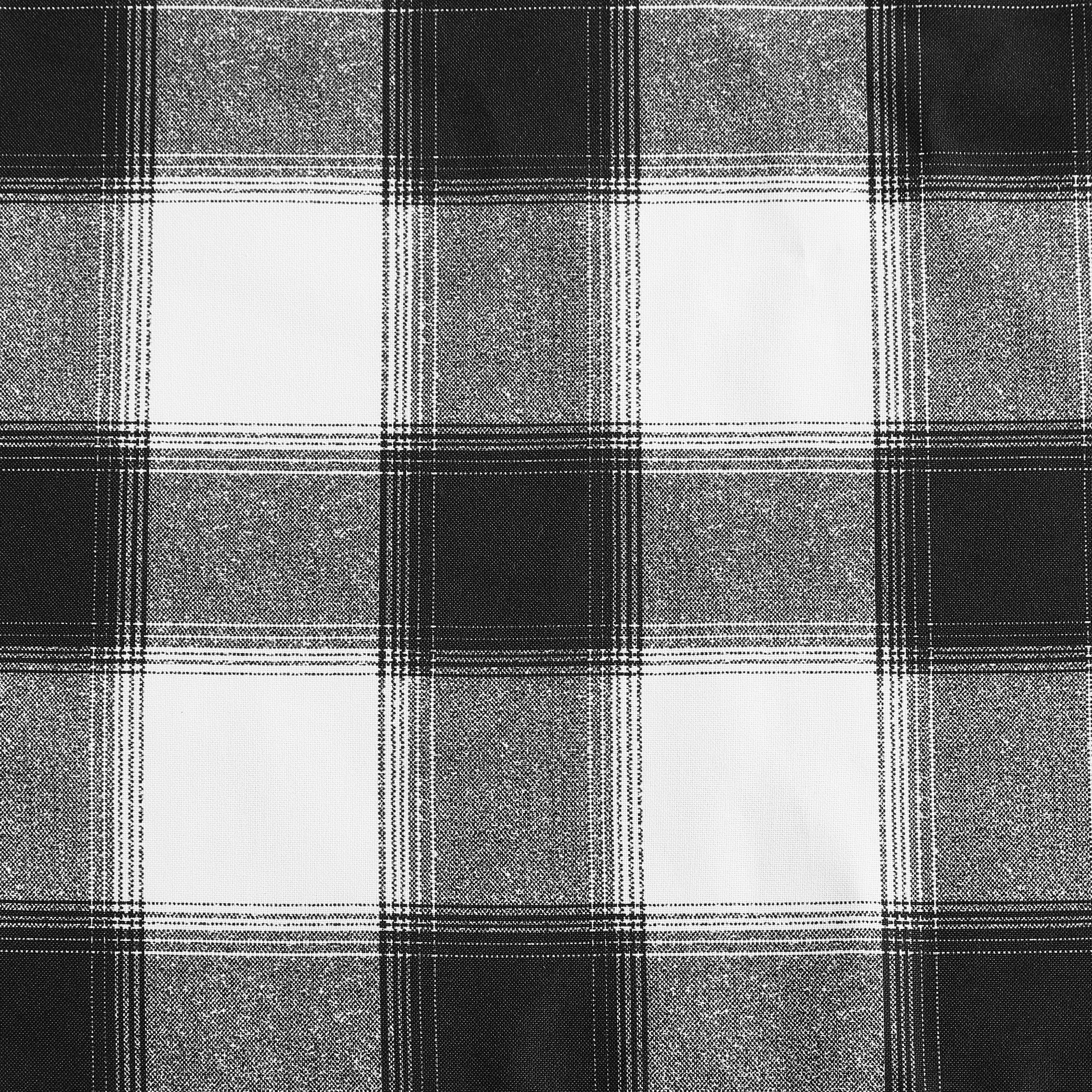 Eddie Bauer Canyon Plaid White Tab Top Window Valance - 50 x 20