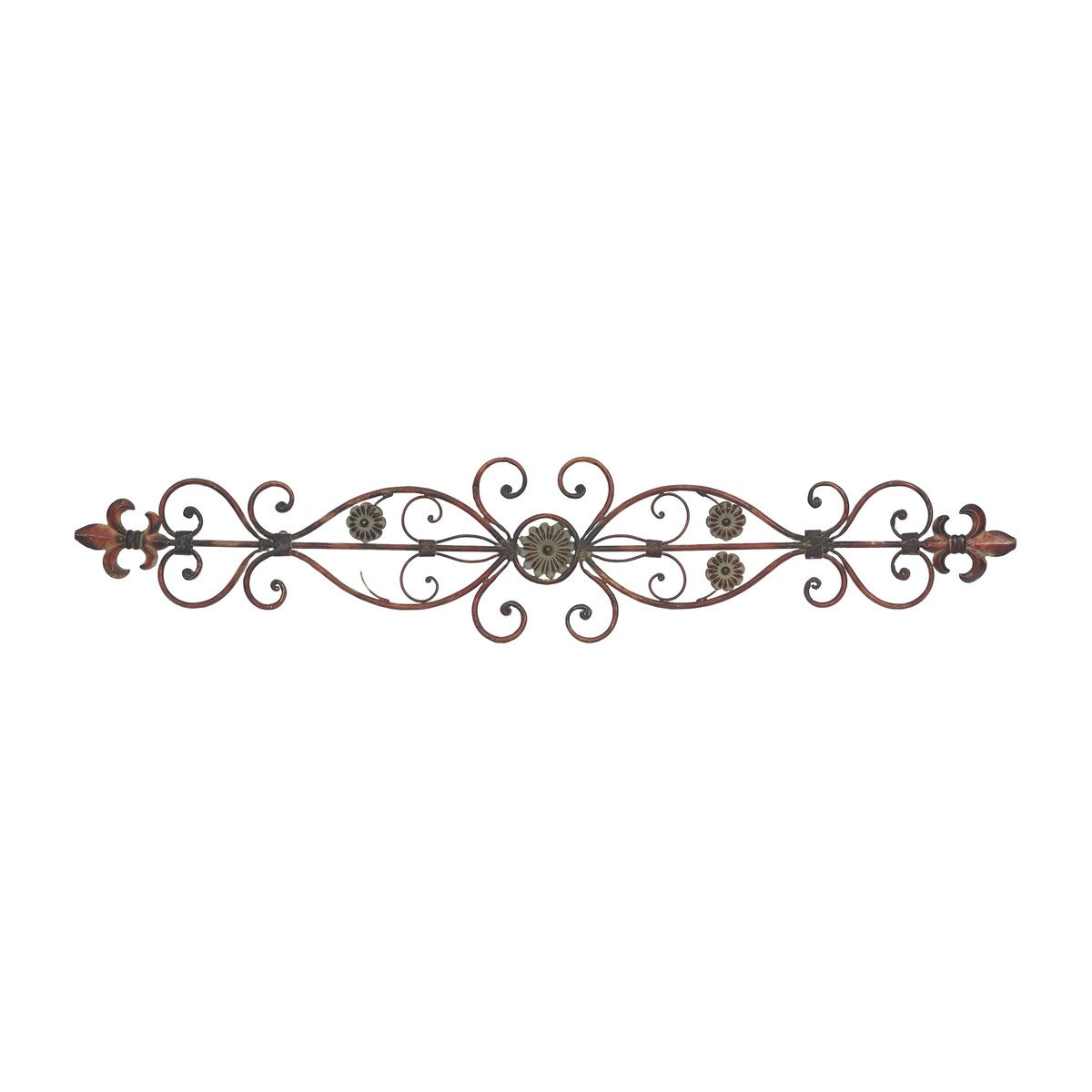 Metal Scroll Home Wall Decor - Brown - Roche River Decor