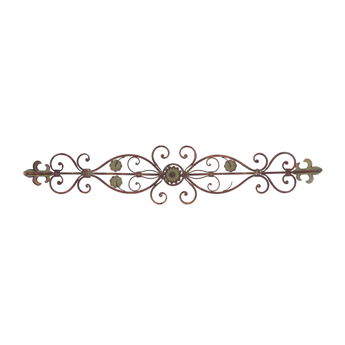 Metal Scroll Home Wall Decor - Brown - Roche River Decor