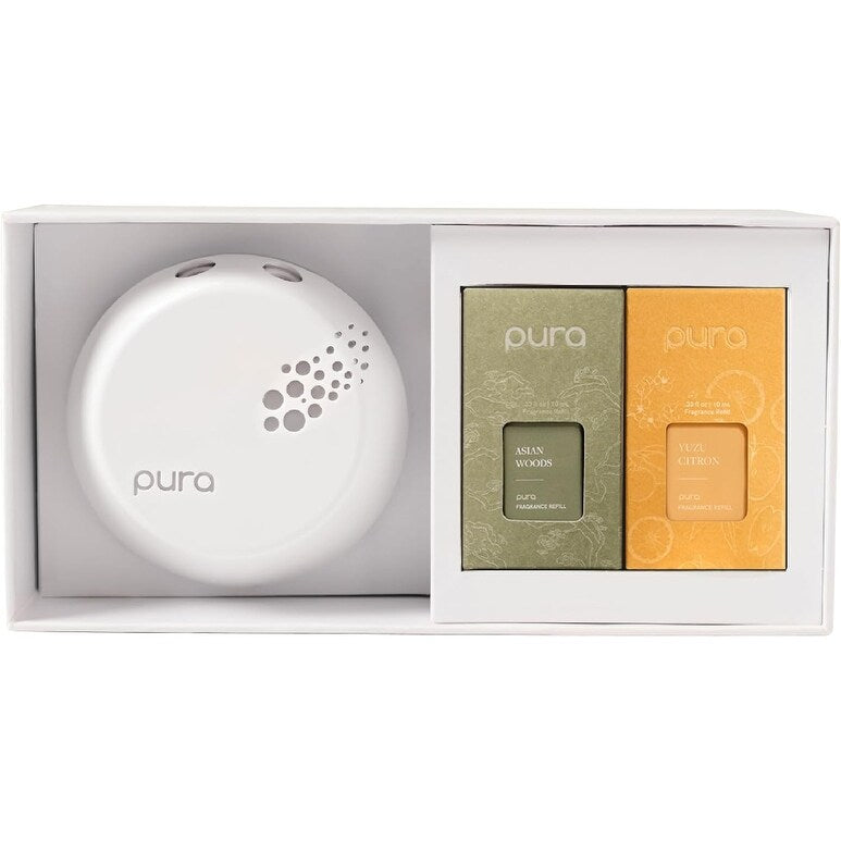 Pura Smart Fragrance Device V3 Starter Set (Asian Woods and Yuzu Citron)