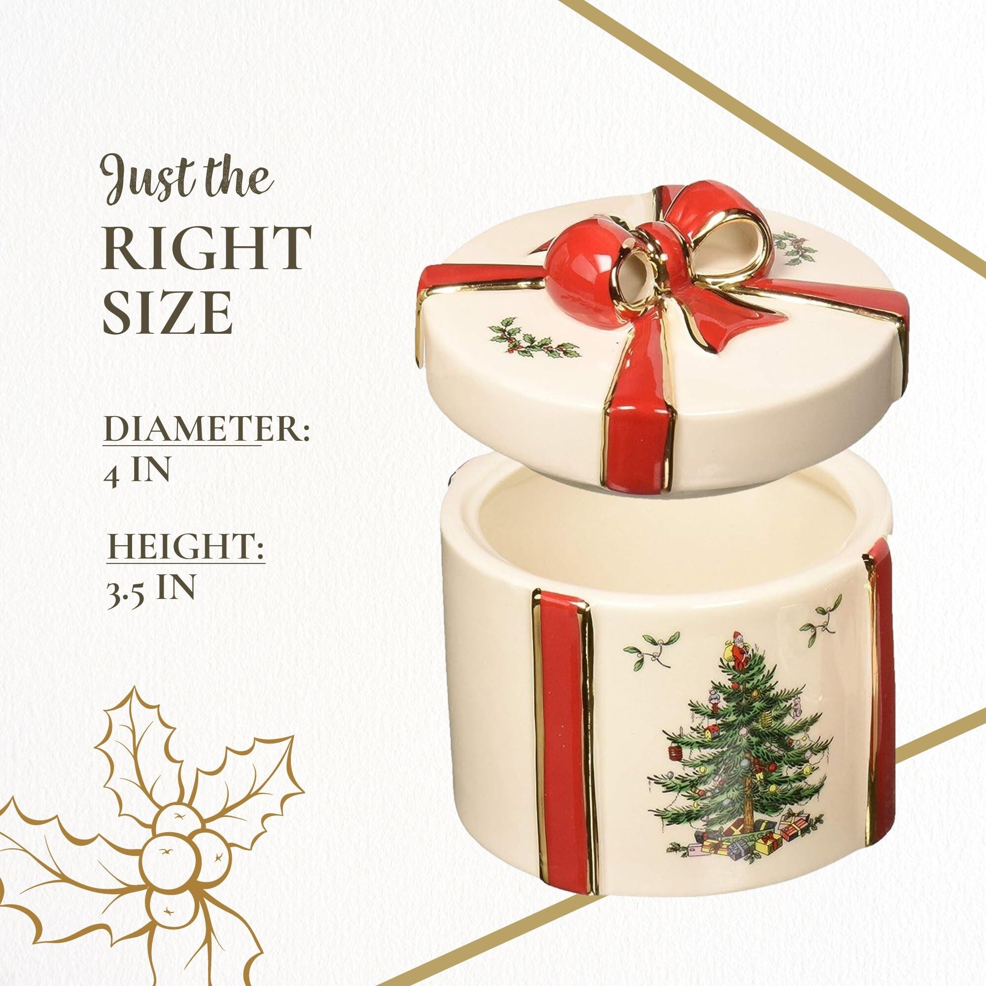 Spode Christmas Tree 2 Piece Gift Box - 4