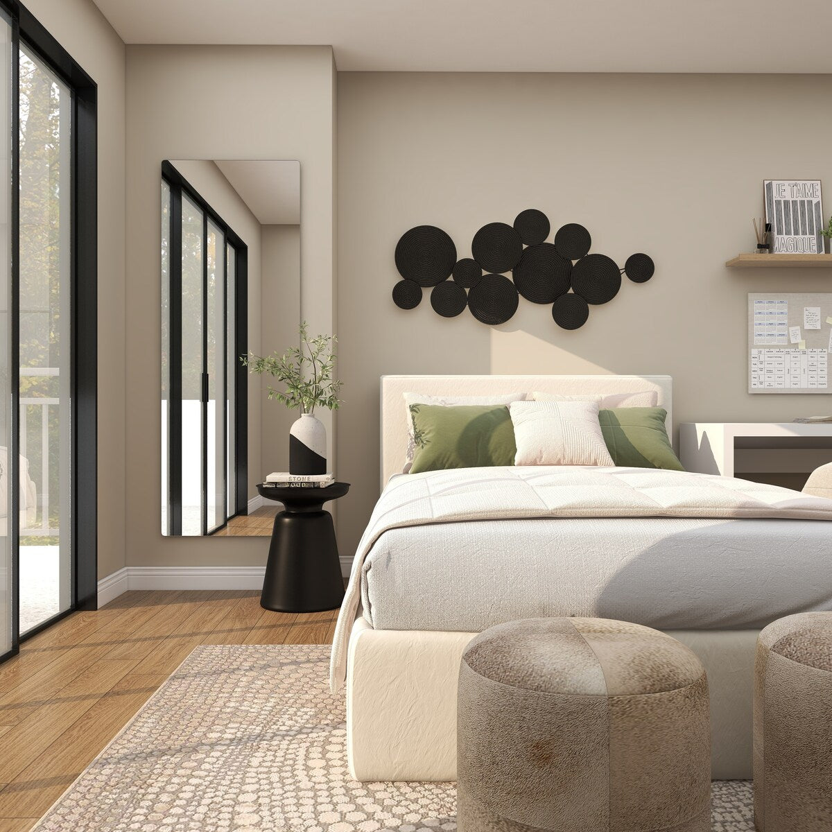 Metal Room Wall Mirror - Silver - CosmoLiving by Cosmopolitan