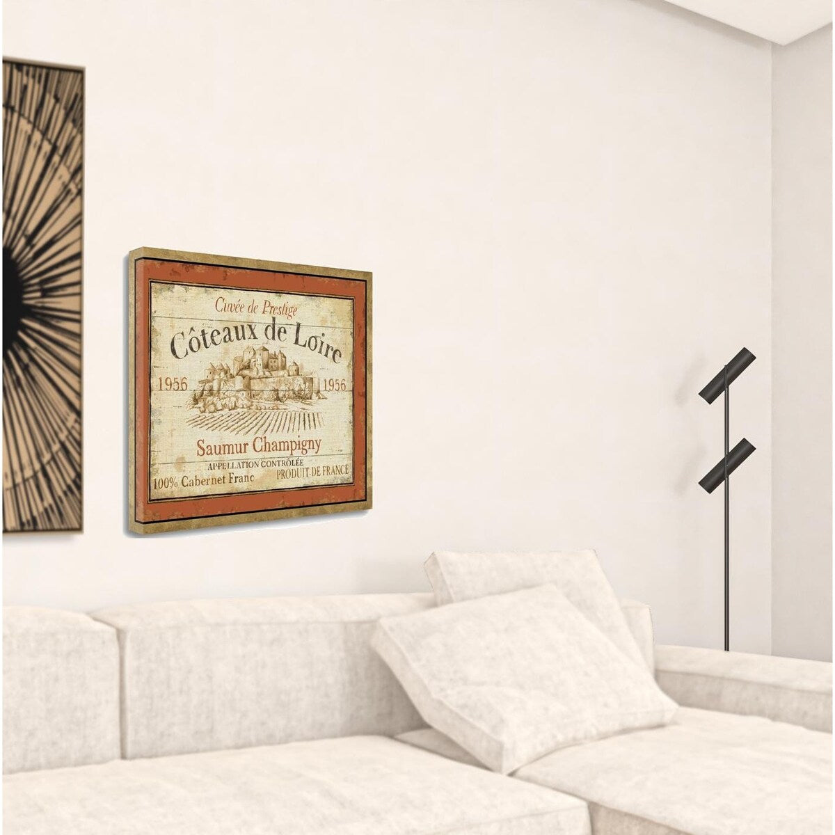 French Wine Label II Wrapped Canvas Print Living Room Wall Art