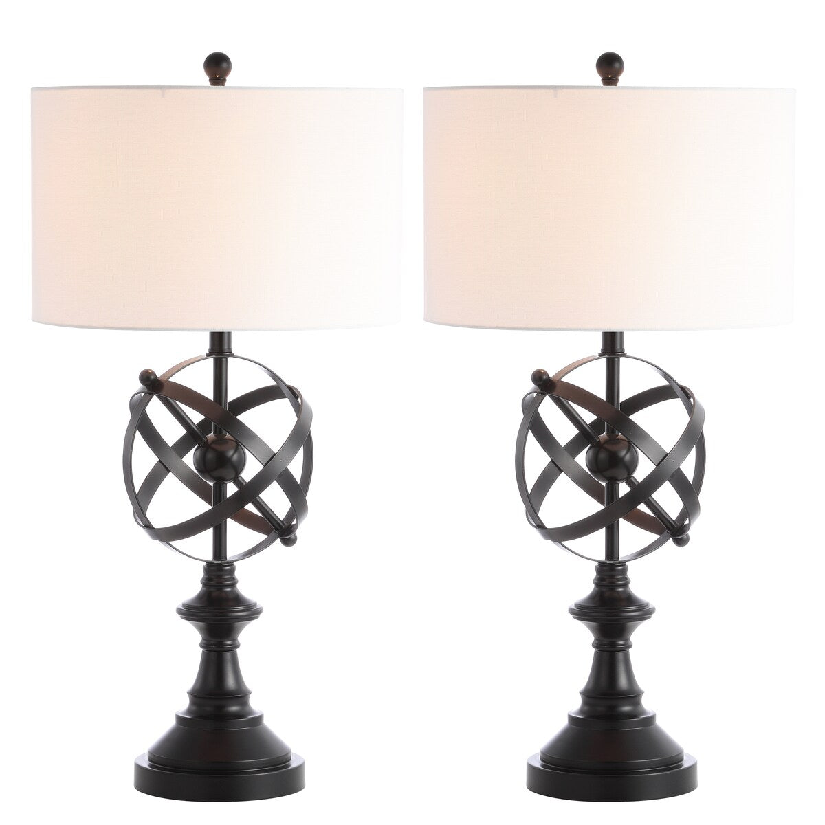 SAFAVIEH Lighting Orvokki 33-inch Iron LED Table Lamp (Set of 2) - 16x16x33 - 16Wx16Dx33H