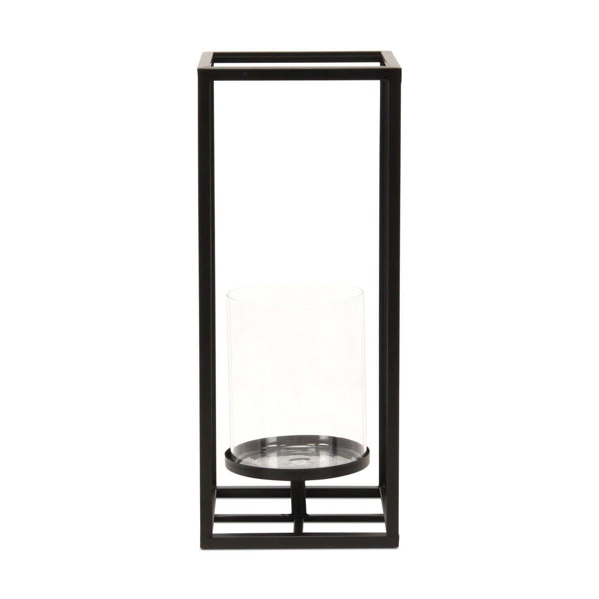 Pembertale Tall Square Black Metal Lantern