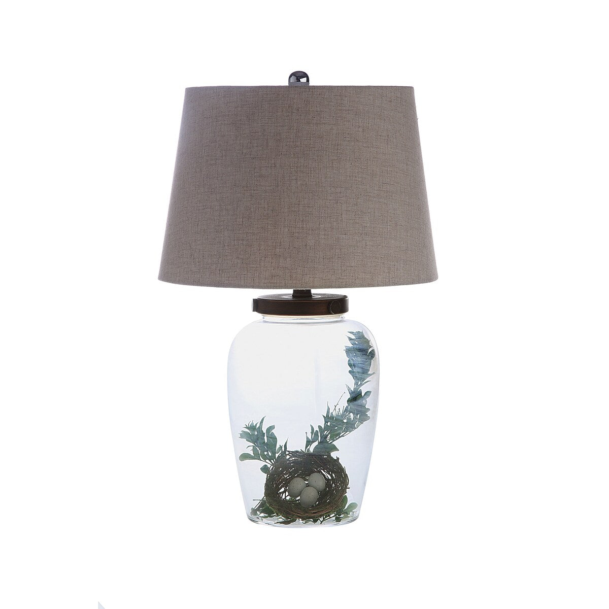 Glass Fillable Table Lamp with Shade