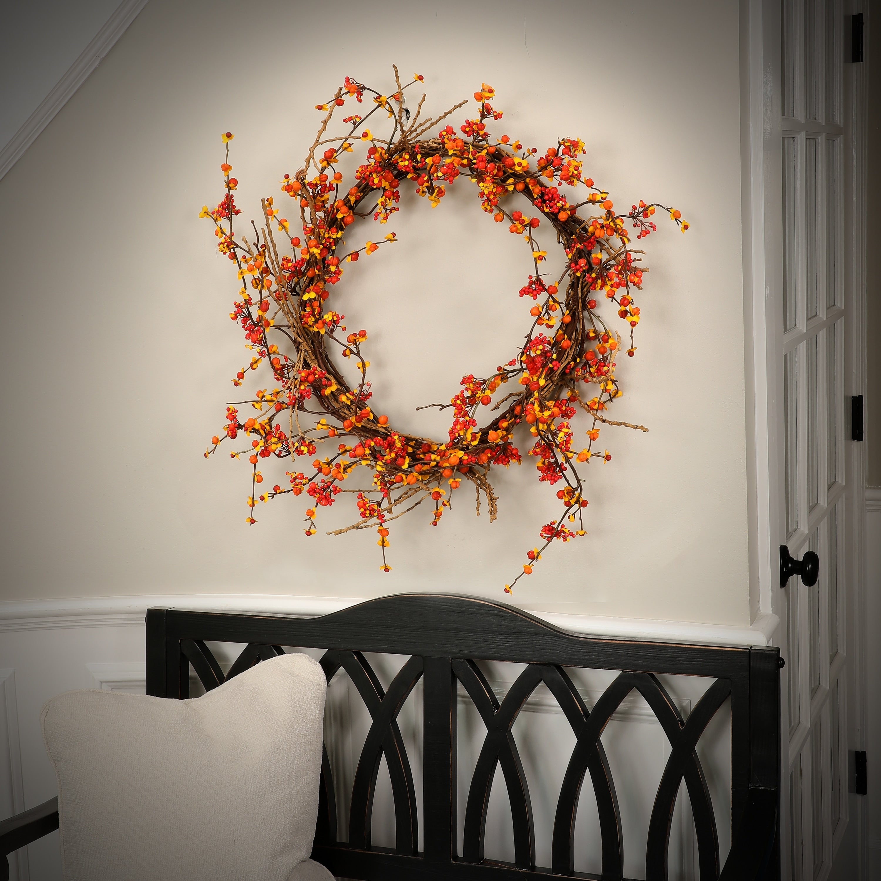 30 Wild Bittersweet Wreath - Orange - 30