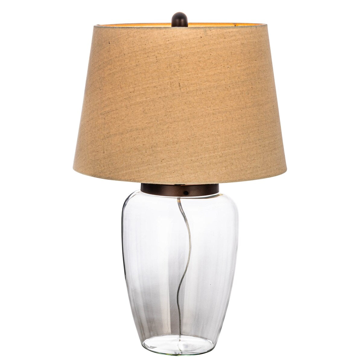 Glass Fillable Table Lamp with Shade