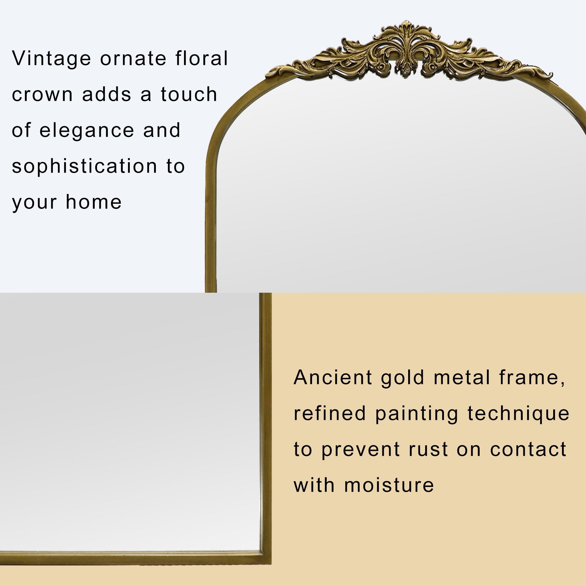 Ornate Vintage Mirror Baroque Gold Mirror
