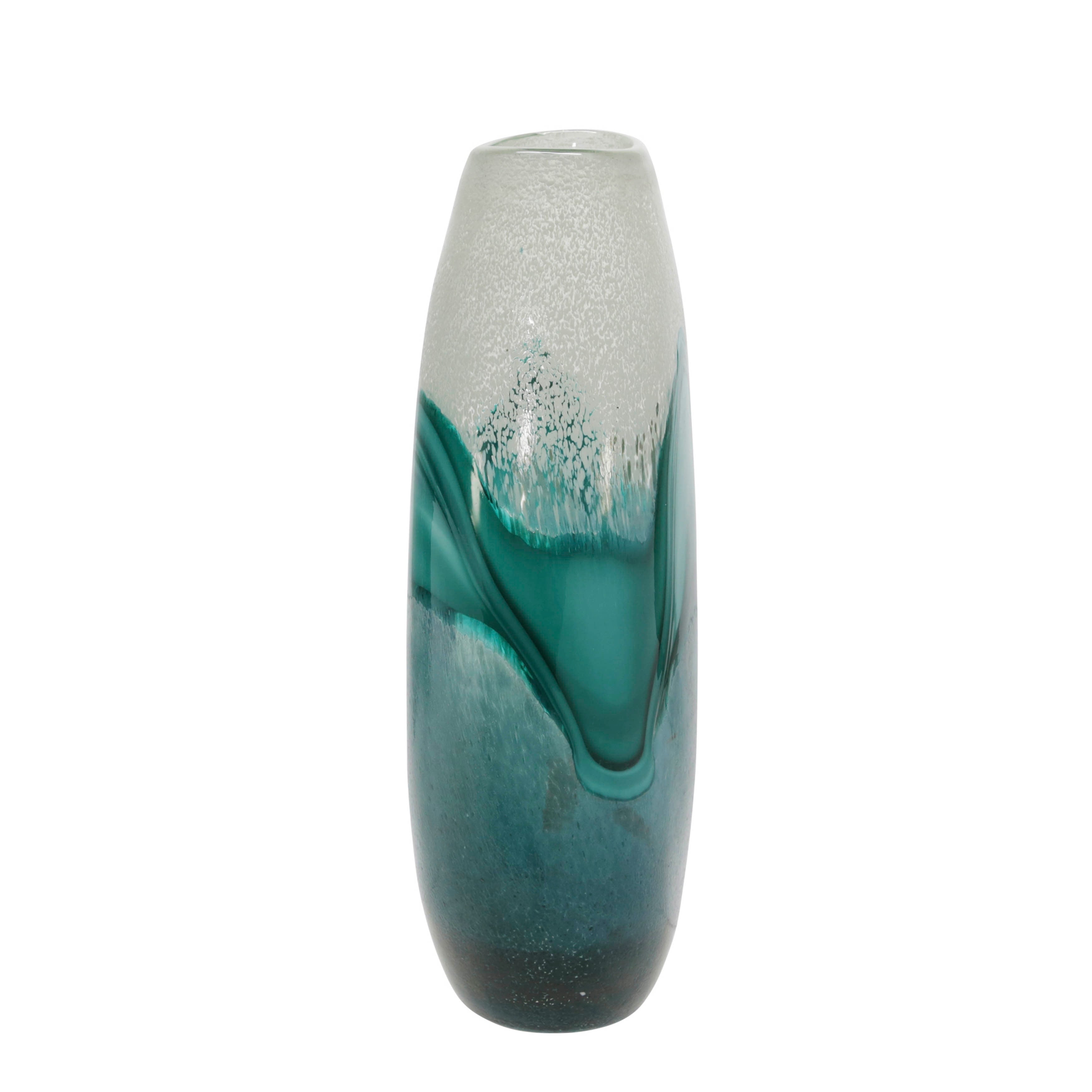 Sagebrook Home Artisan Crafted Coastal Glass Vase