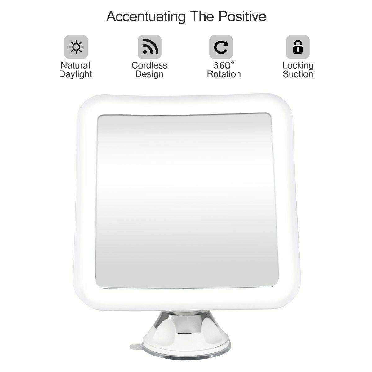 10X Magnifying Lighted Makeup Mirror with Daylight LED