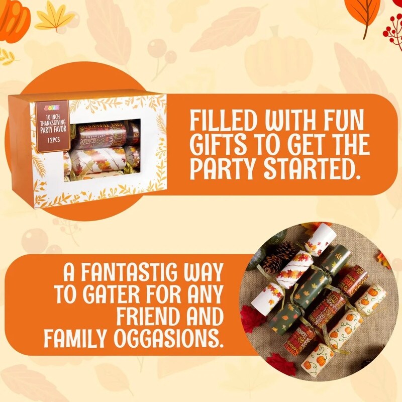 Joyin Thanksgiving Party Favor Set: 12 Pieces