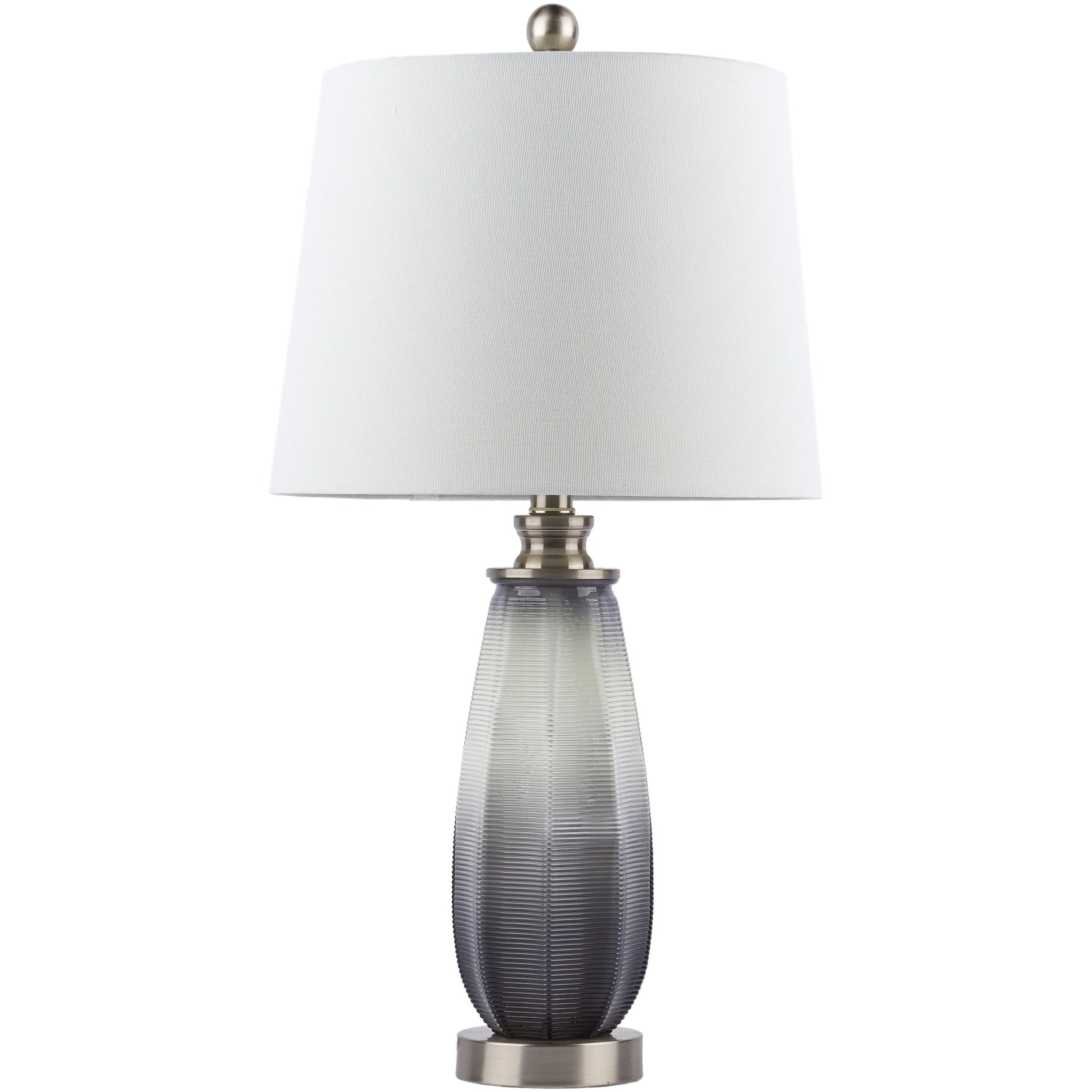 Yash Ombre Textured Glass Table Lamp - 25H x 13W x 13D