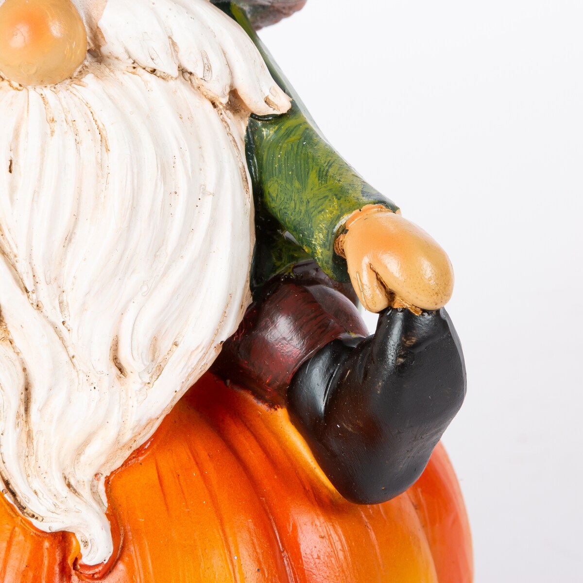 8.8 in Resin Harvest Pumpkin Gnome Set of 2