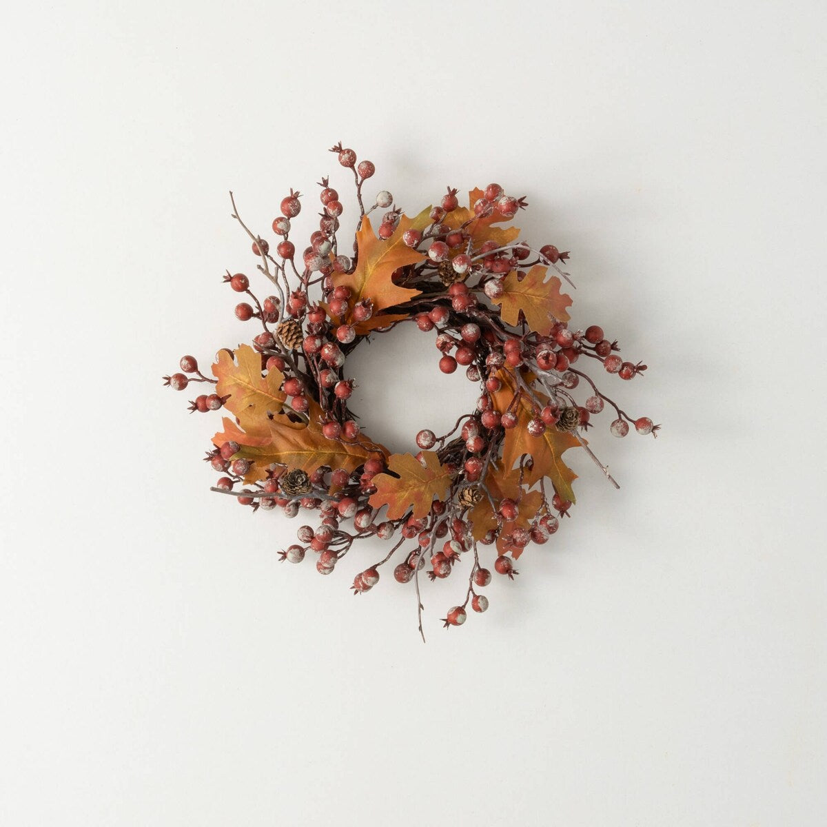 Sullivans Artificial Rustic Fall Berry Leaf Wreath