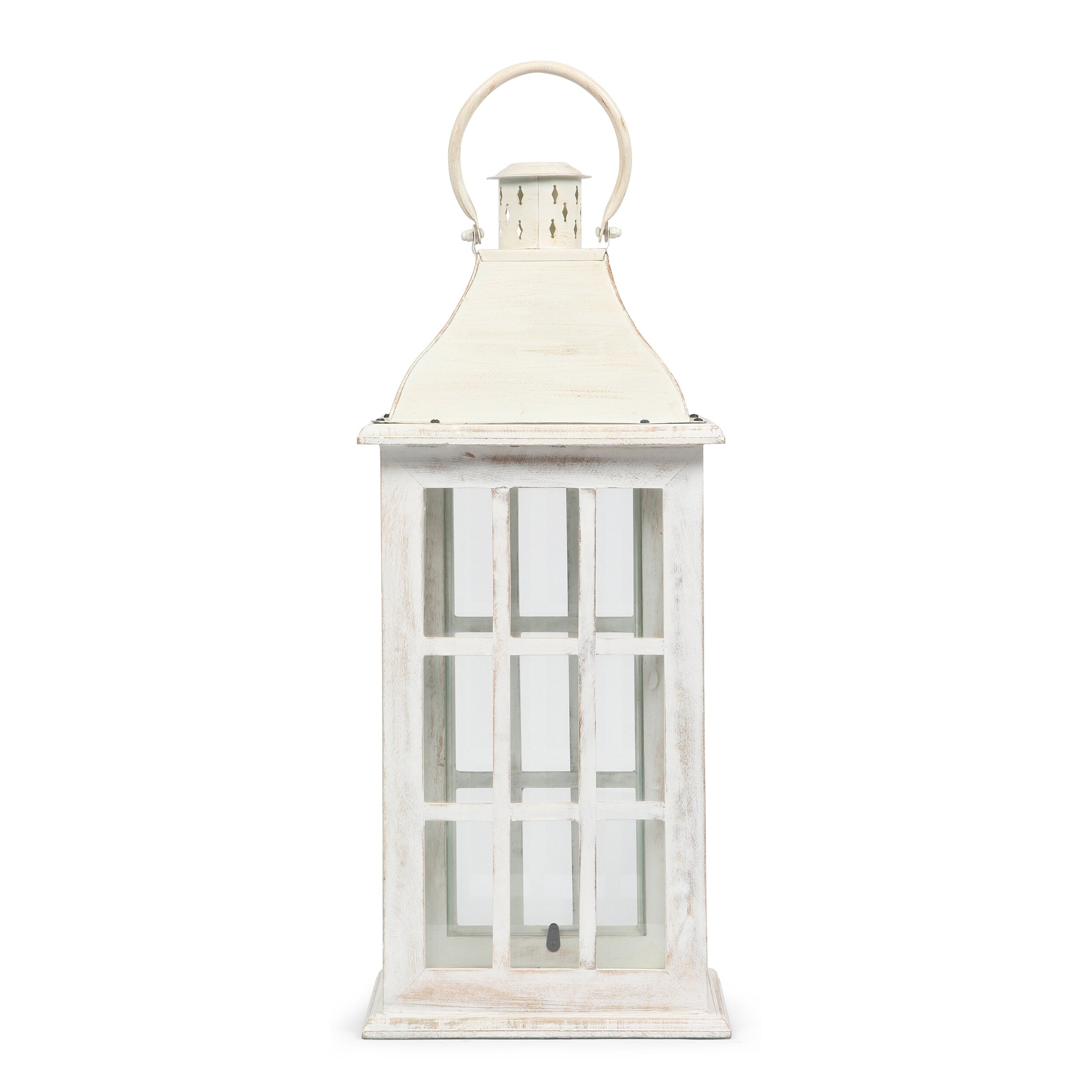 Hooven Indoor Mango Wood Handcrafted Decorative Lantern by Christopher Knight Home