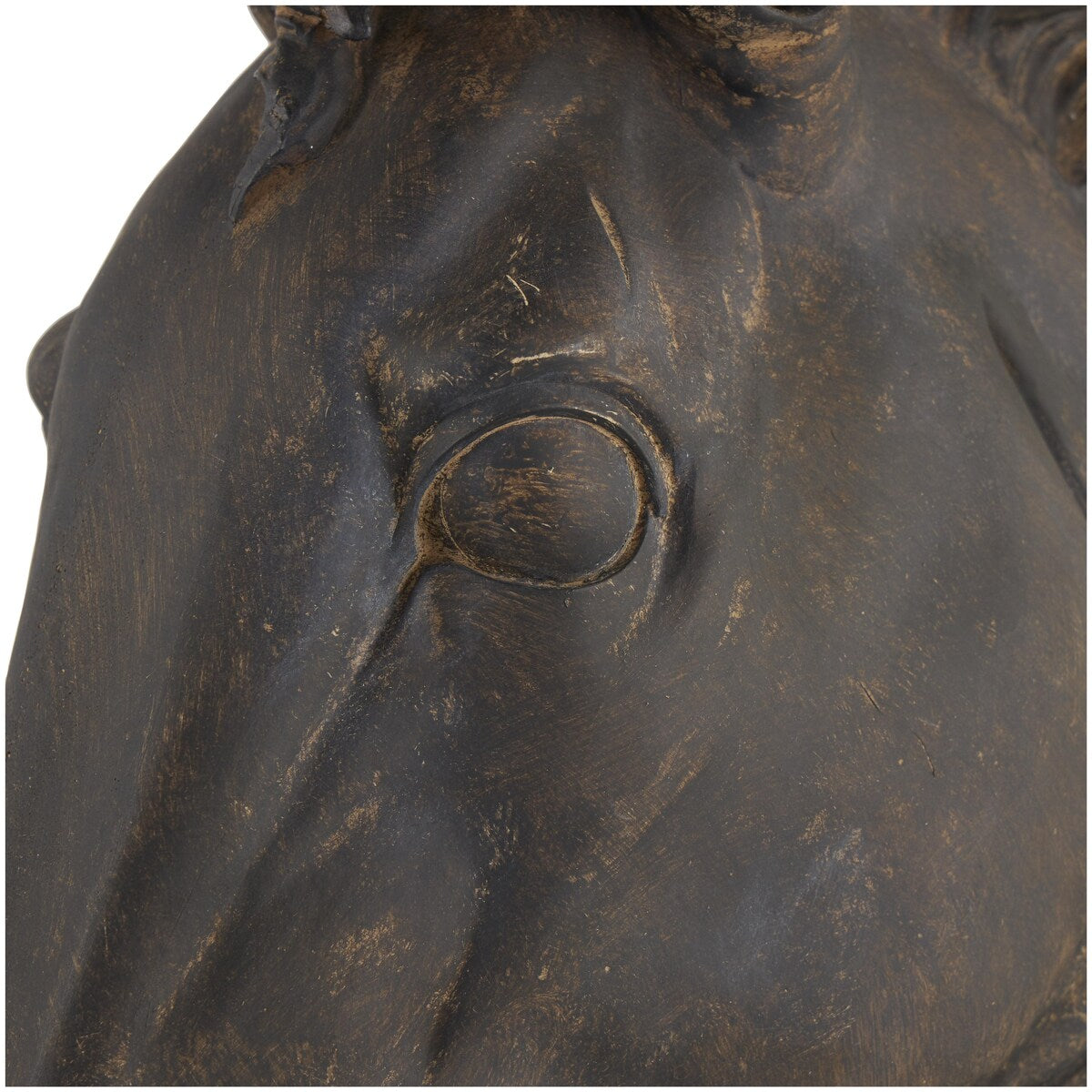 Polystone Horse Decorative Sculpture - Brown - Roche River Decor